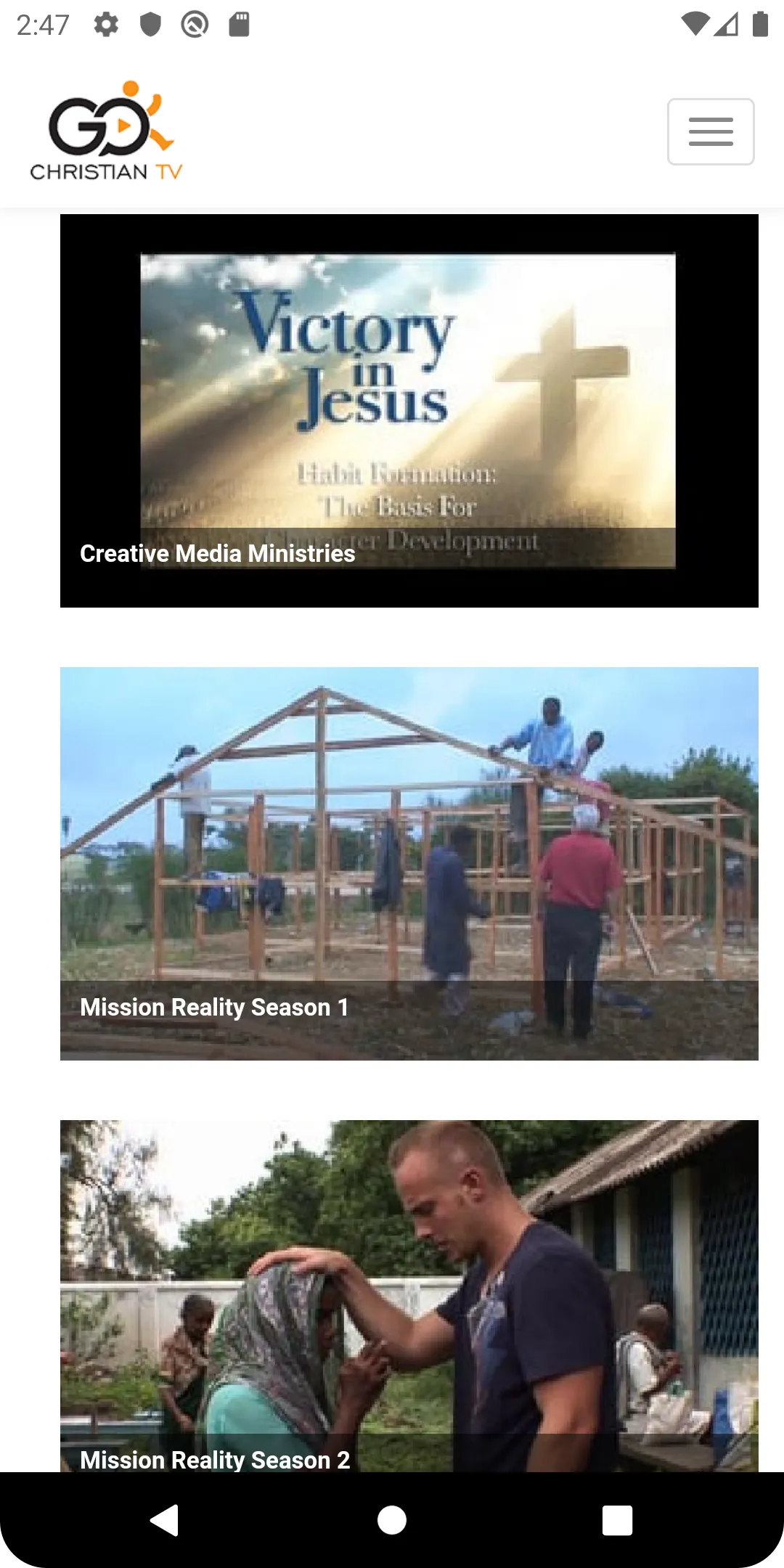 Go Christian TV | Indus Appstore | Screenshot