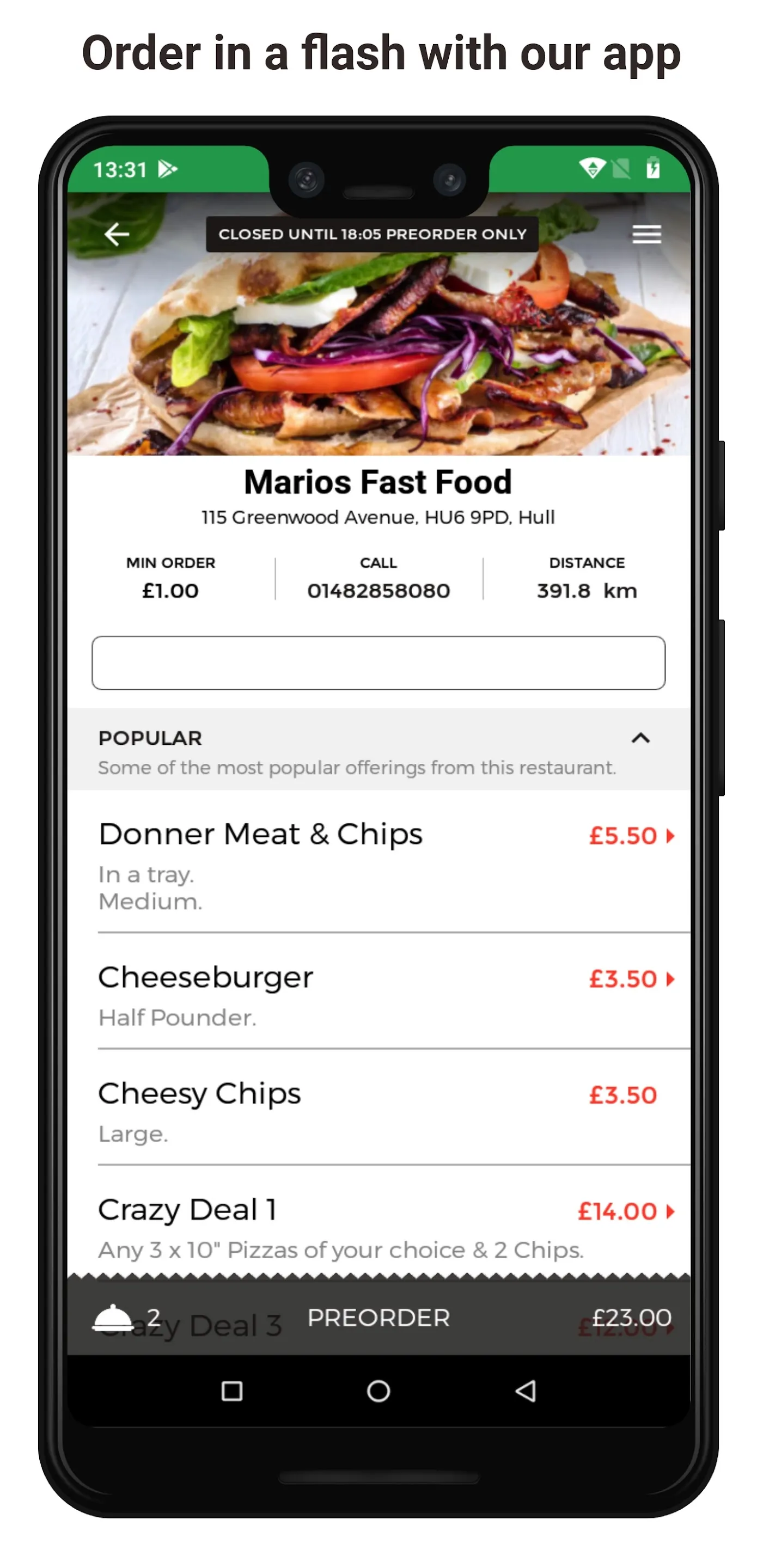 Marios Fast Food | Indus Appstore | Screenshot