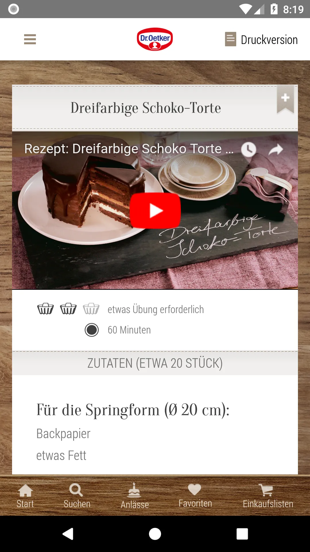 Dr. Oetker Rezeptideen | Indus Appstore | Screenshot