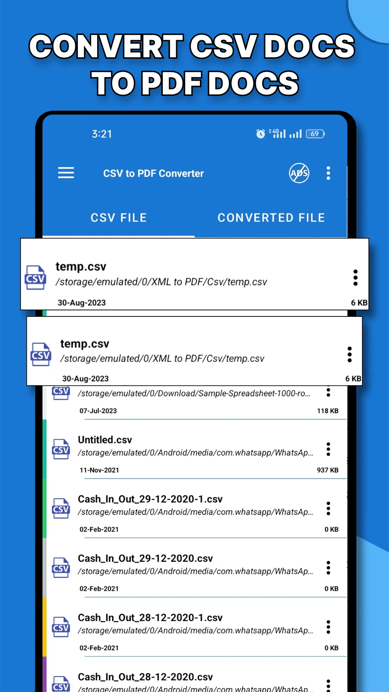 Csv to Pdf Converter | Indus Appstore | Screenshot