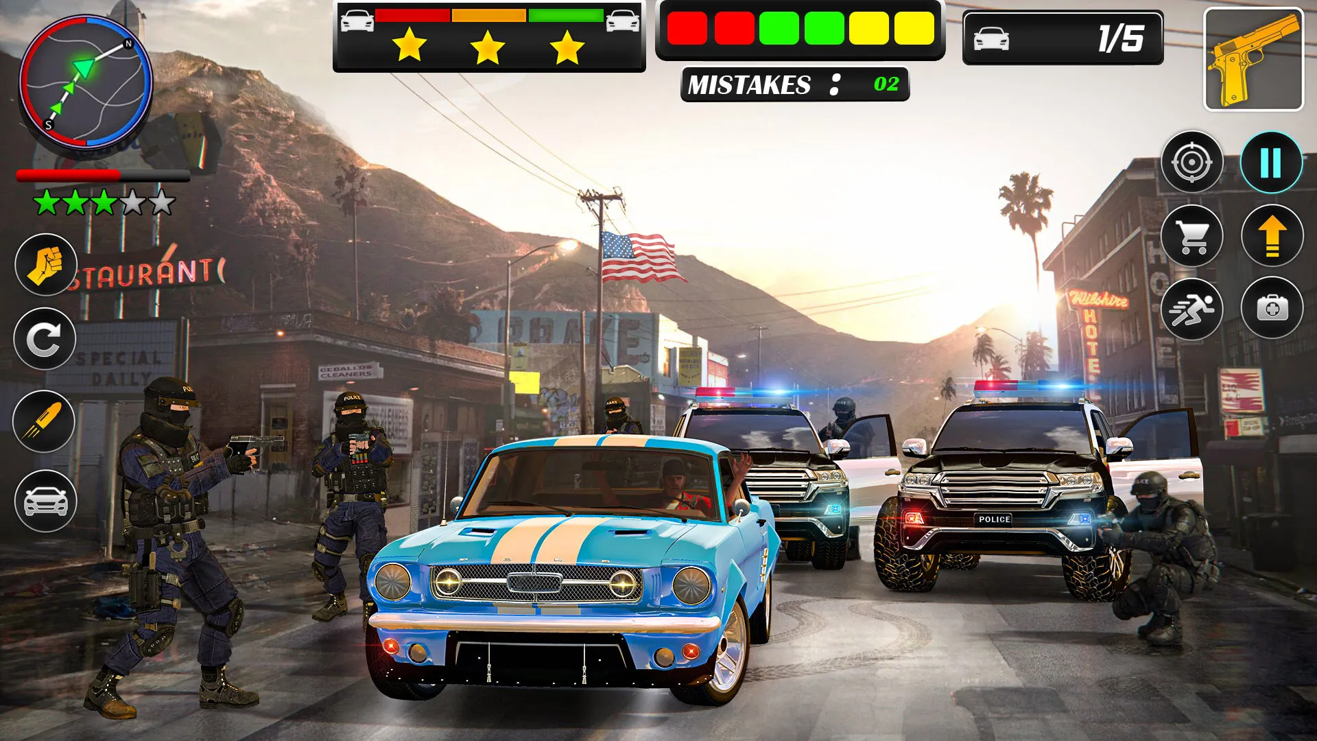 US Police Car Chase Thief Game | Indus Appstore | Screenshot