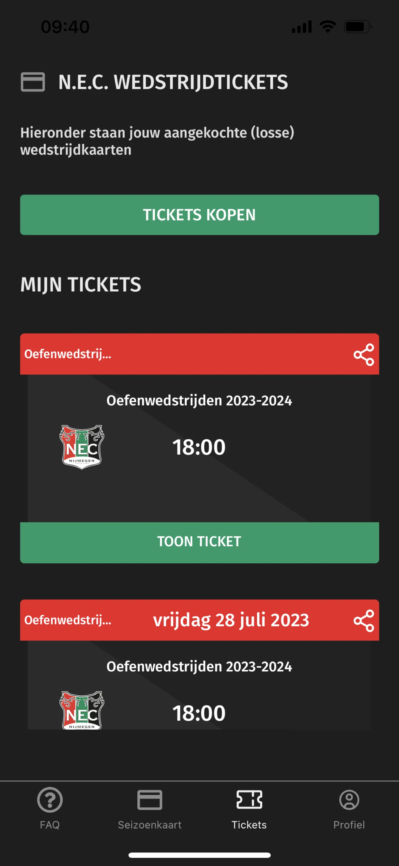 N.E.C. Tickets | Indus Appstore | Screenshot