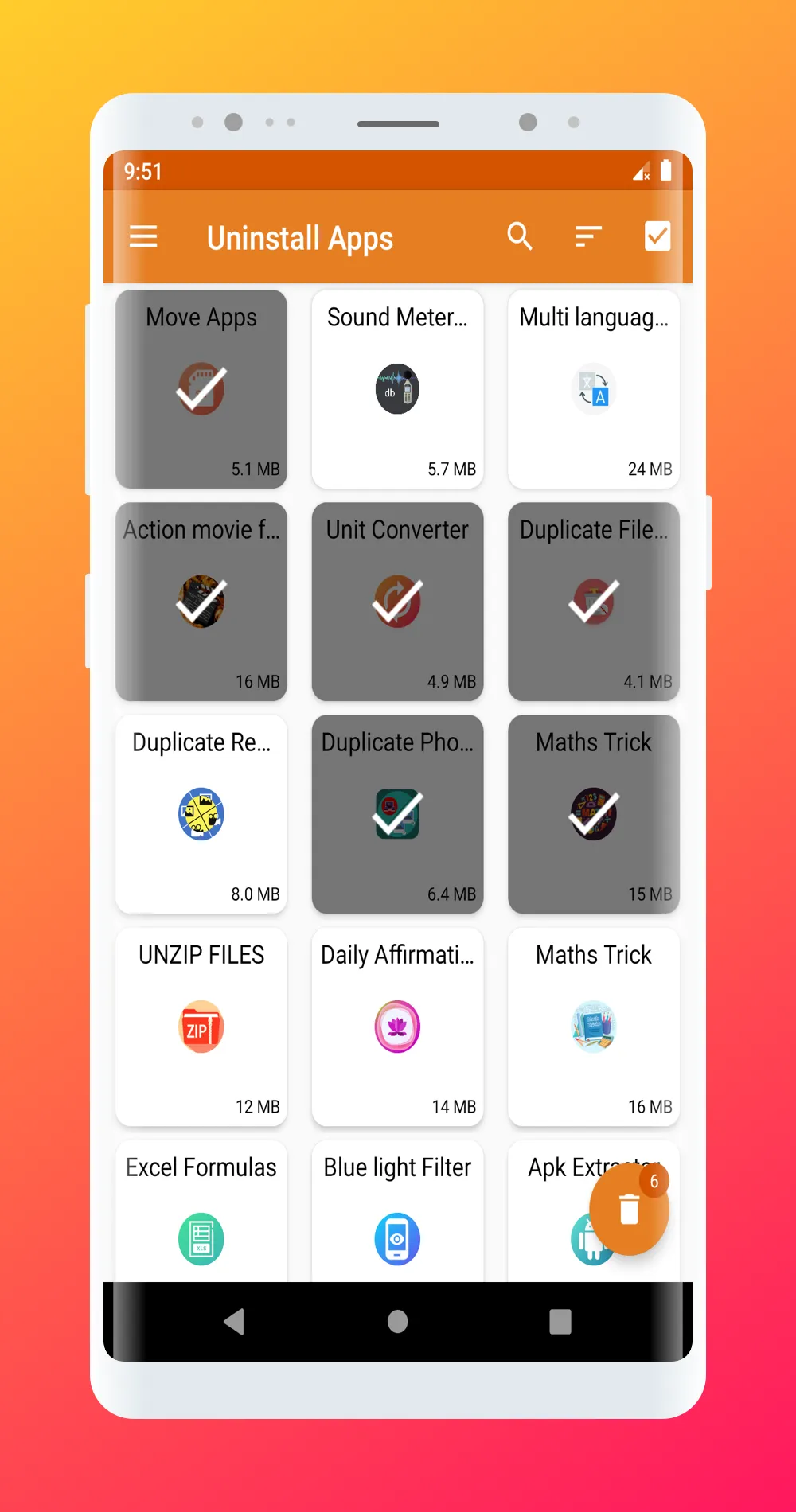 Delete apps: Remove apps | Indus Appstore | Screenshot