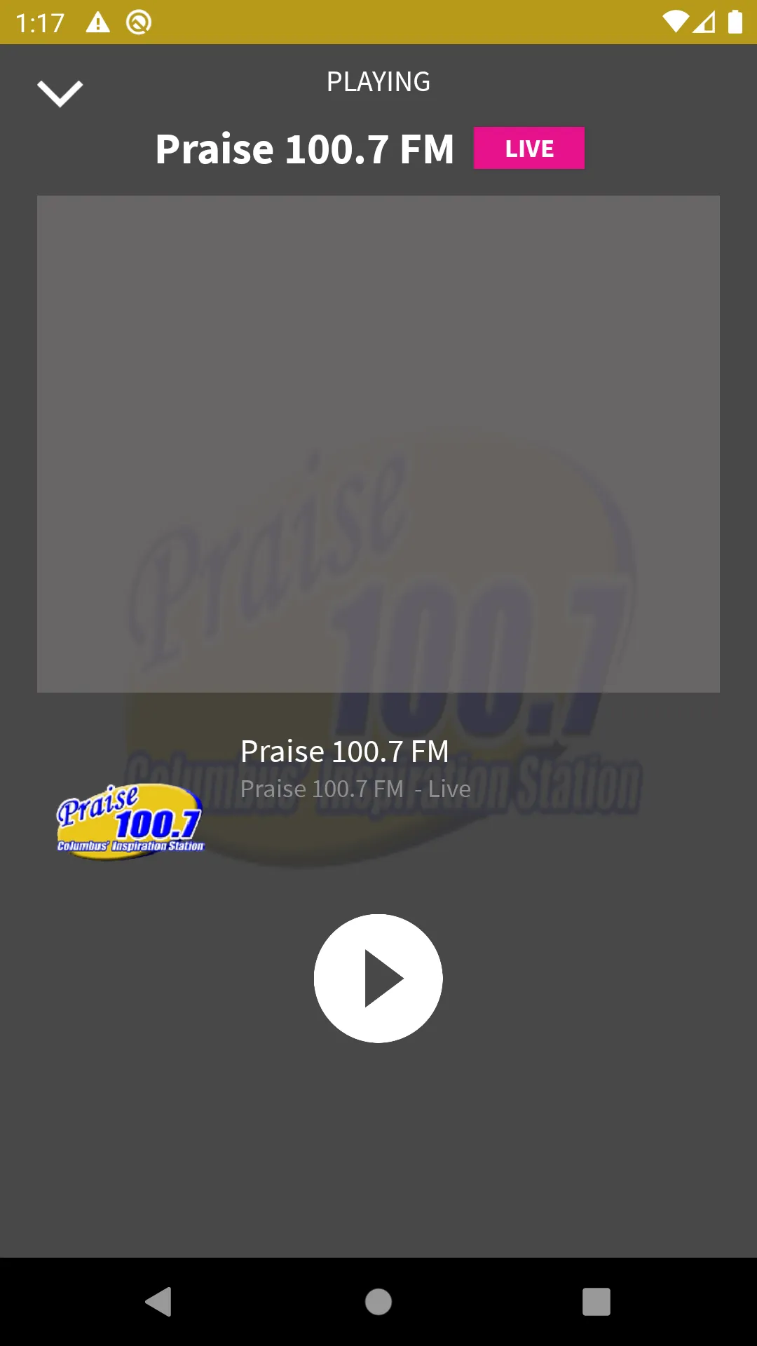 Praise 100.7 FM - WEAM | Indus Appstore | Screenshot