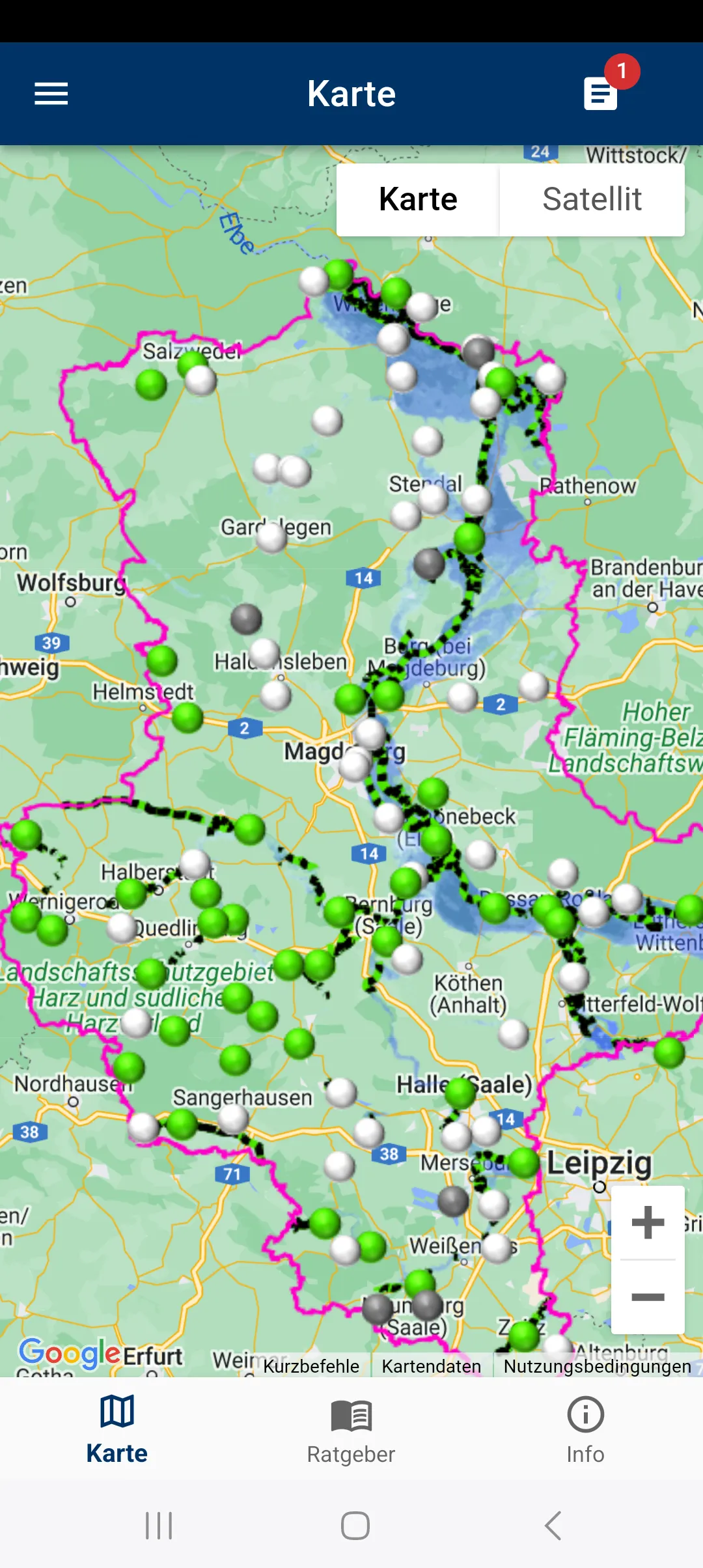 HochwassergefahrST | Indus Appstore | Screenshot