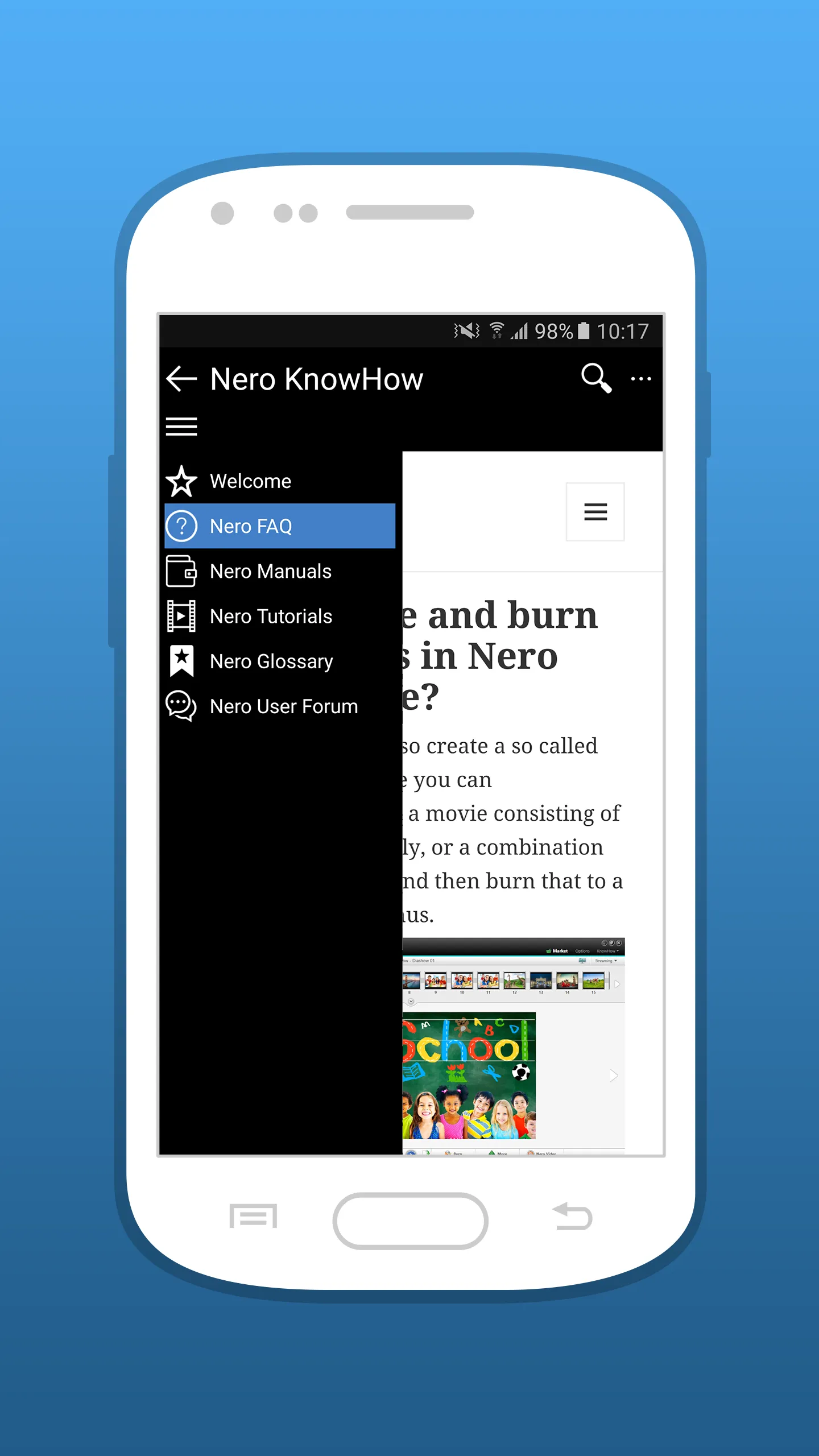 Nero KnowHow | Indus Appstore | Screenshot