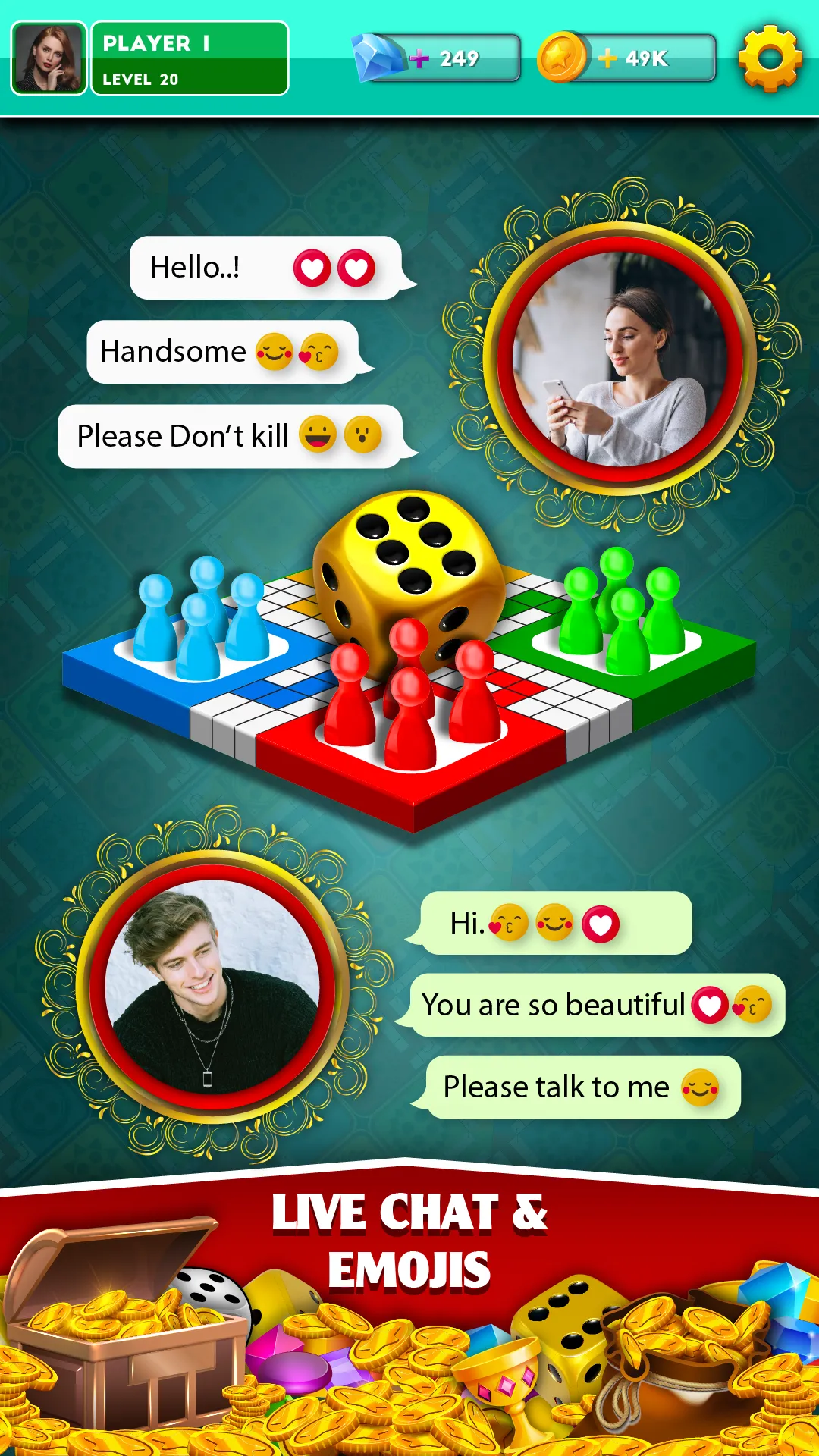 Multiplayer Dice Ludo Games | Indus Appstore | Screenshot