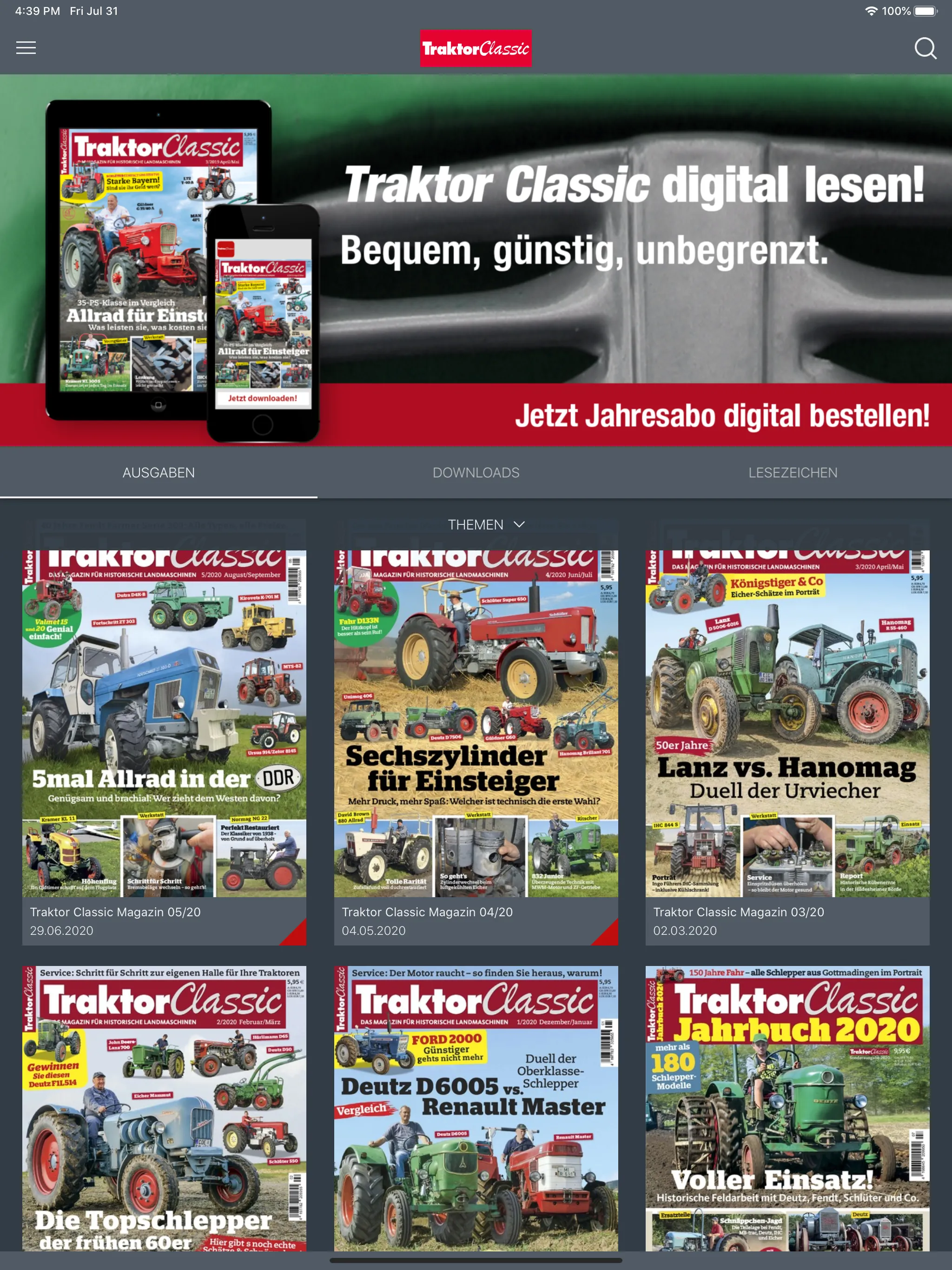 Traktor Classic Magazin | Indus Appstore | Screenshot