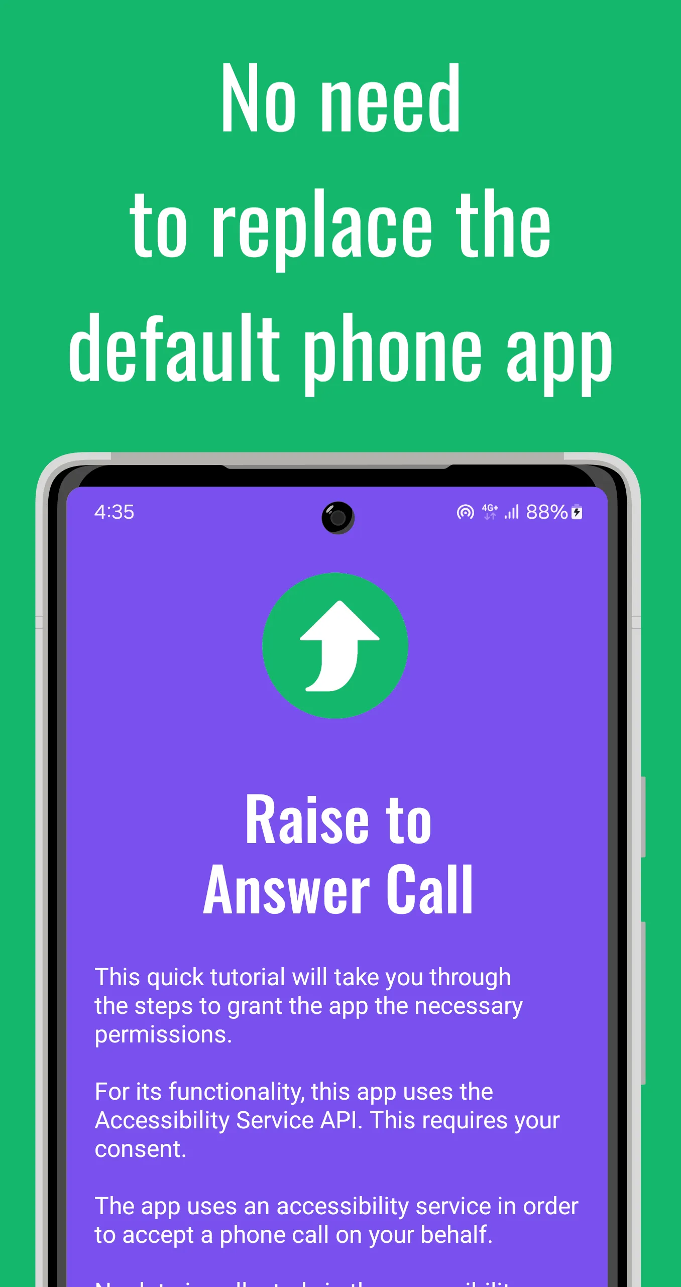 Auto Answer Call - Hold to Ear | Indus Appstore | Screenshot