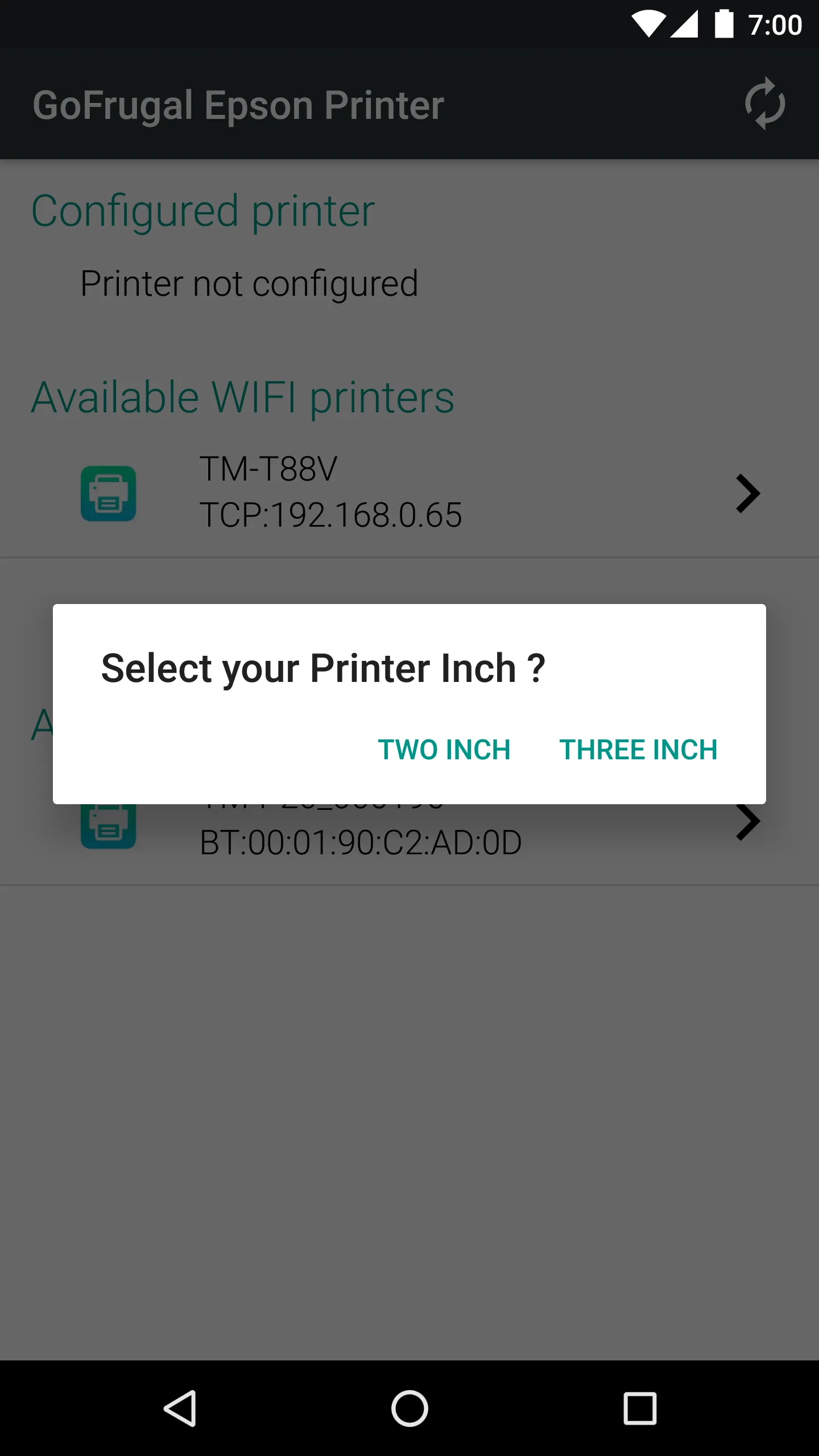 GoFrugal Epson Printer | Indus Appstore | Screenshot