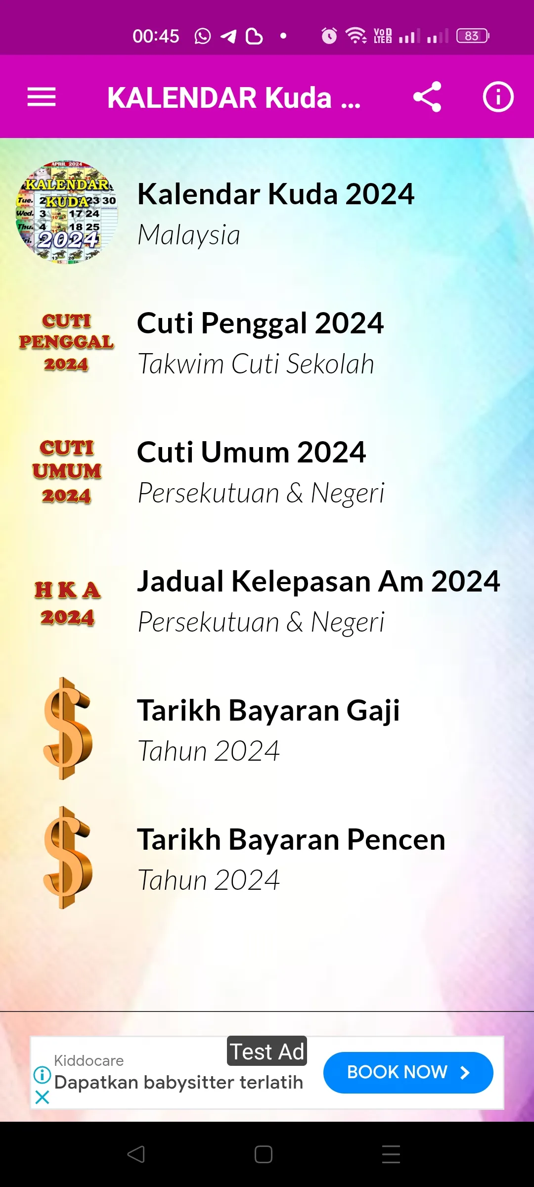 Kalendar Kuda Malaysia - 2024 | Indus Appstore | Screenshot