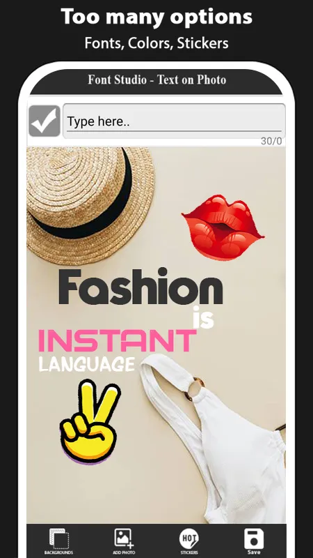 Font Studio add text to photo | Indus Appstore | Screenshot