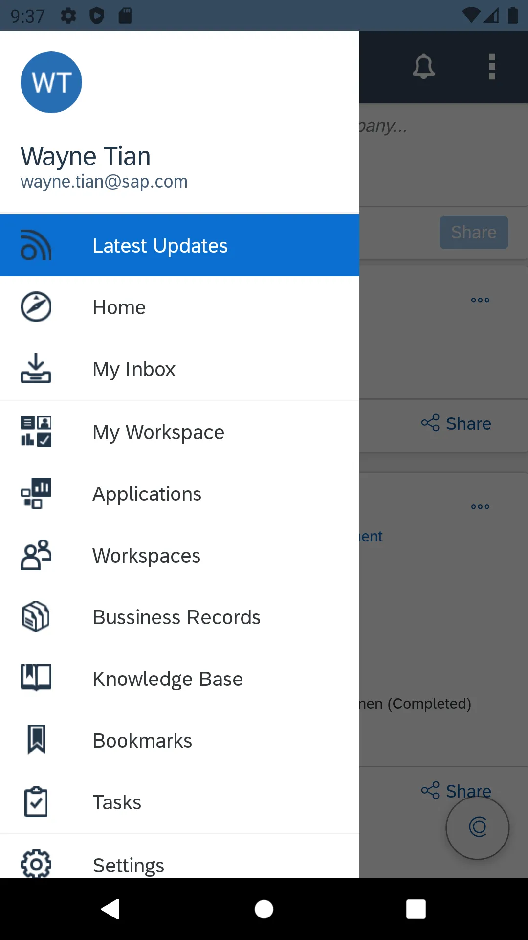 SAP Build Work Zone Advanced | Indus Appstore | Screenshot