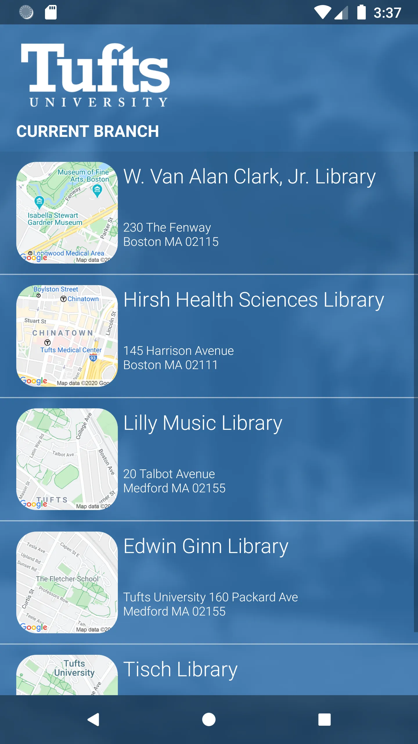 Tufts Library Mobile Checkout | Indus Appstore | Screenshot