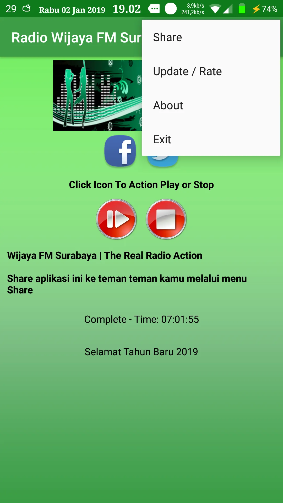 Radio Wijaya FM Surabaya | Indus Appstore | Screenshot