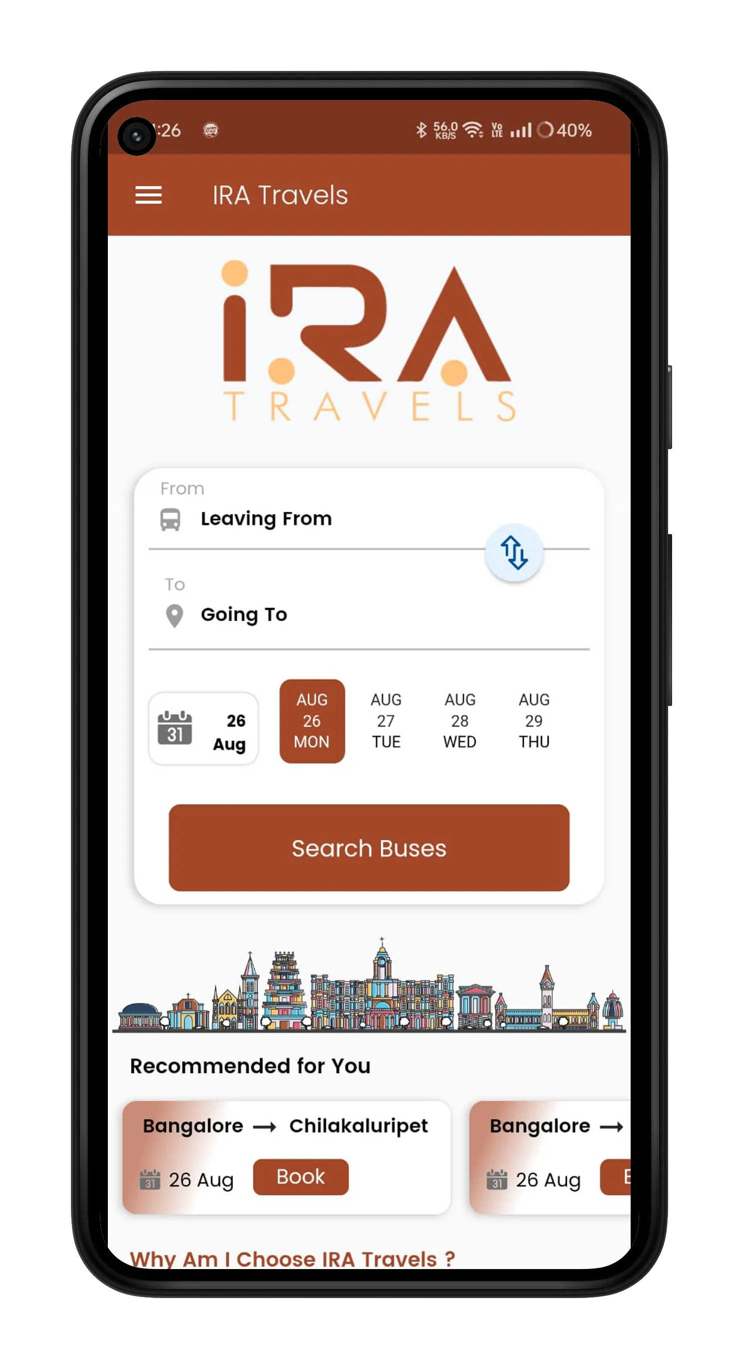 IRA Travels - Bus Tickets | Indus Appstore | Screenshot