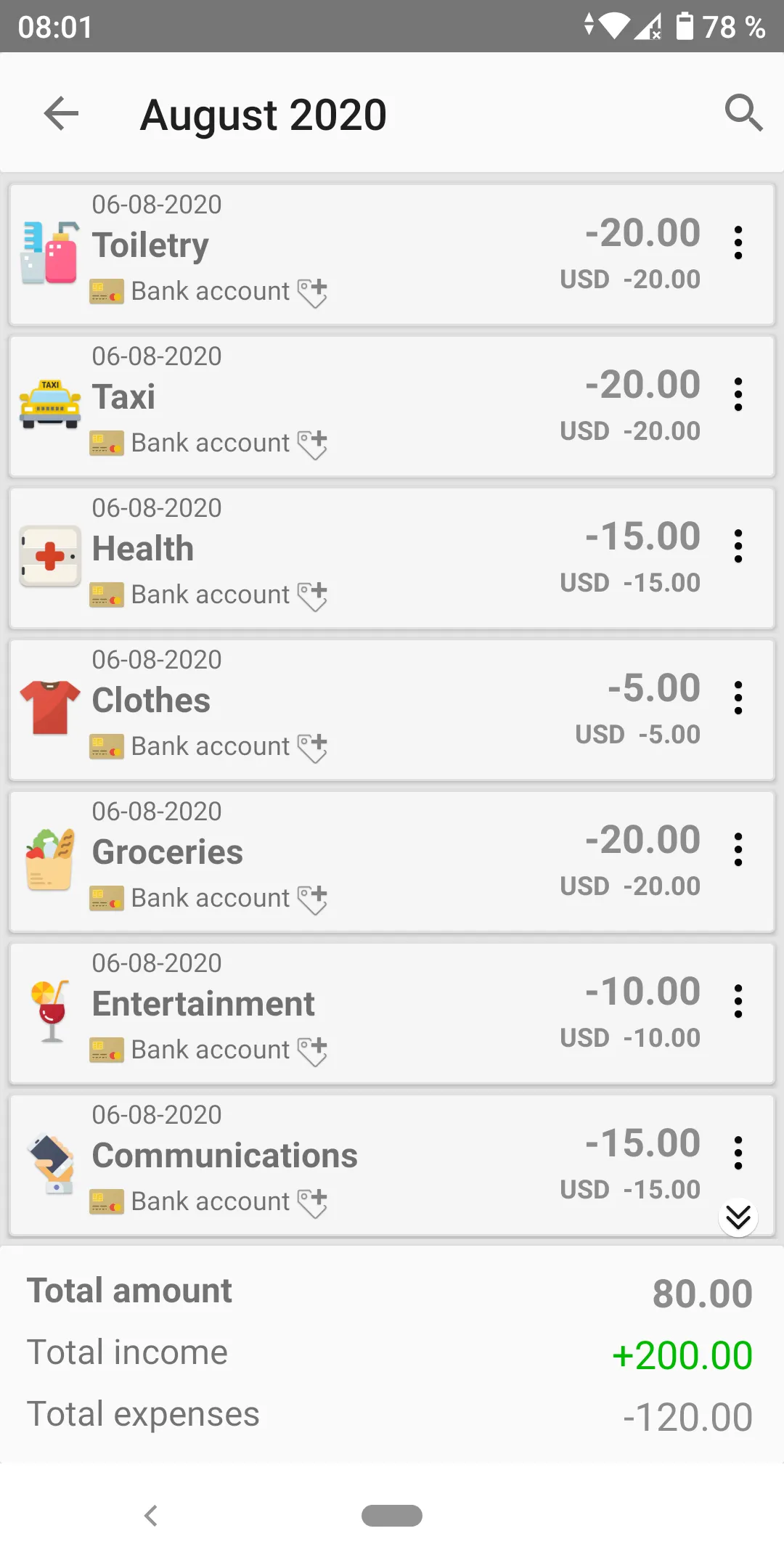 Money Manager | Indus Appstore | Screenshot