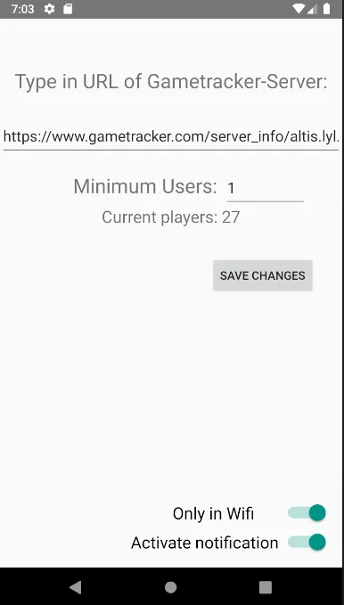 Gametracker Notifier | Indus Appstore | Screenshot