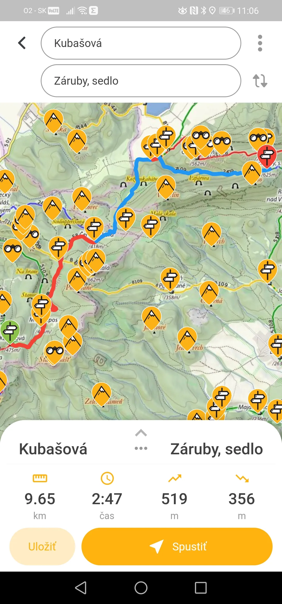 Hiking Slovakia - Tourist Map | Indus Appstore | Screenshot