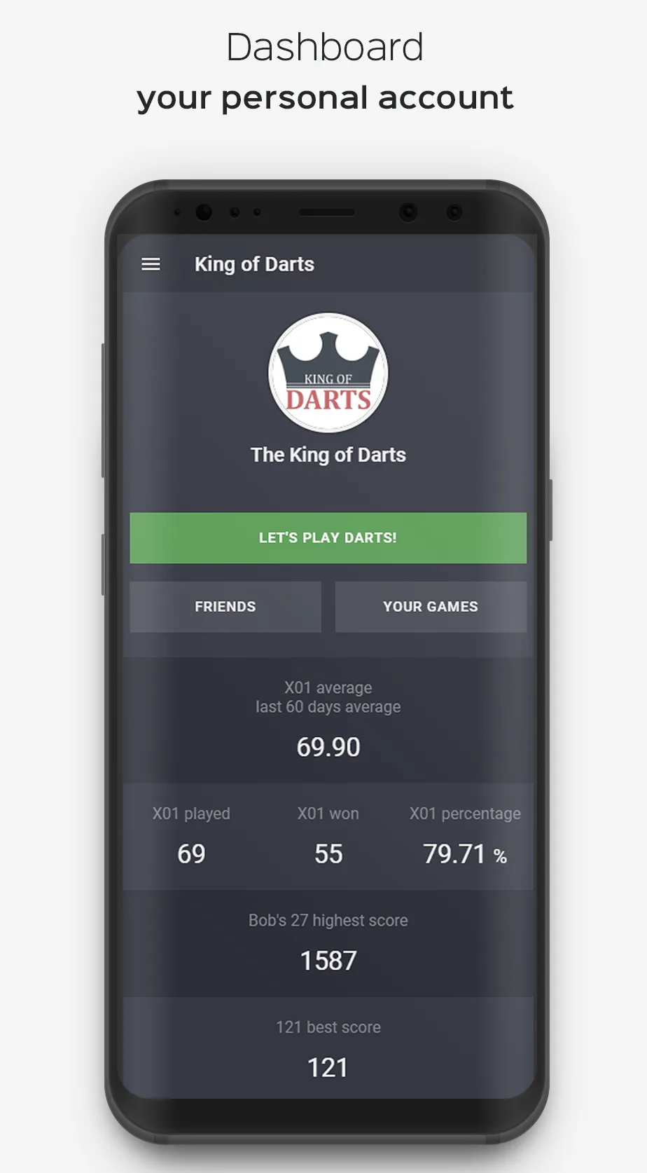 King of Darts scoreboard app | Indus Appstore | Screenshot