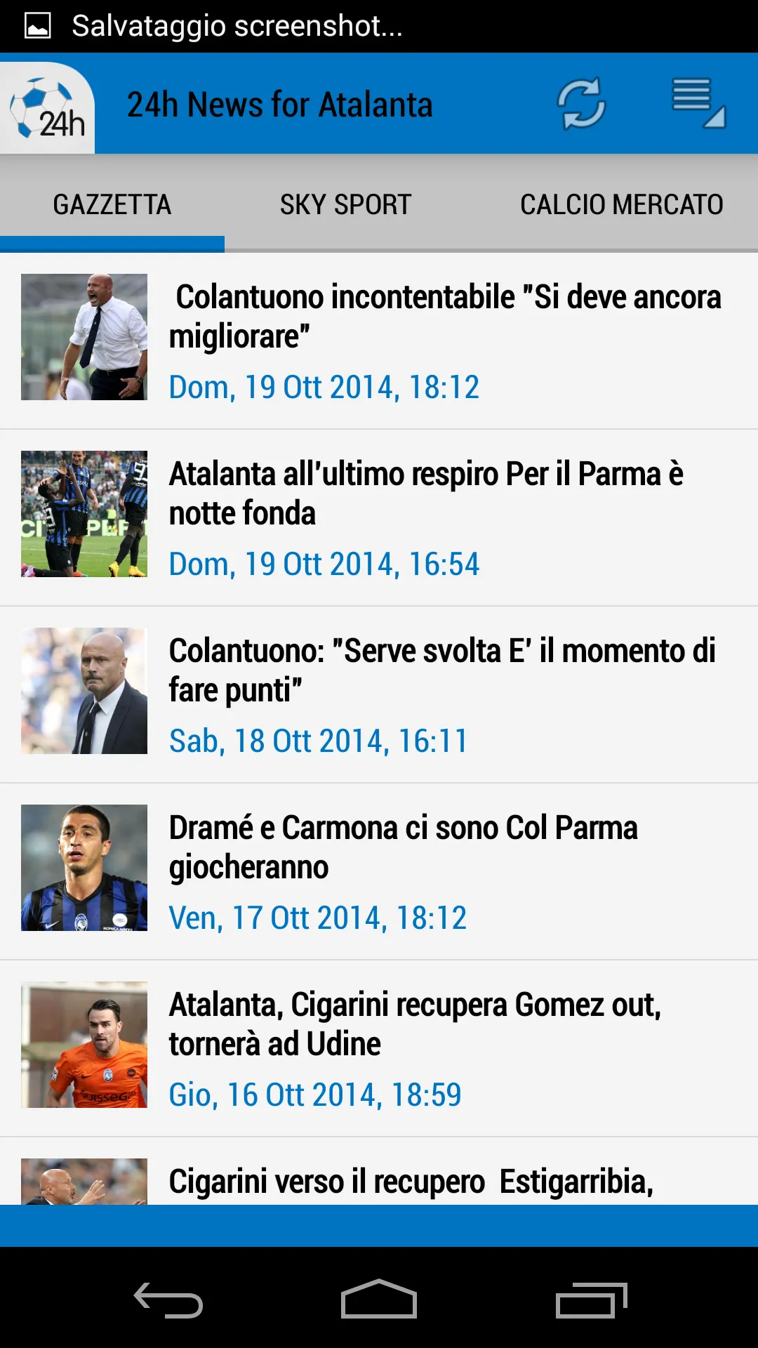 Atalanta 24h | Indus Appstore | Screenshot