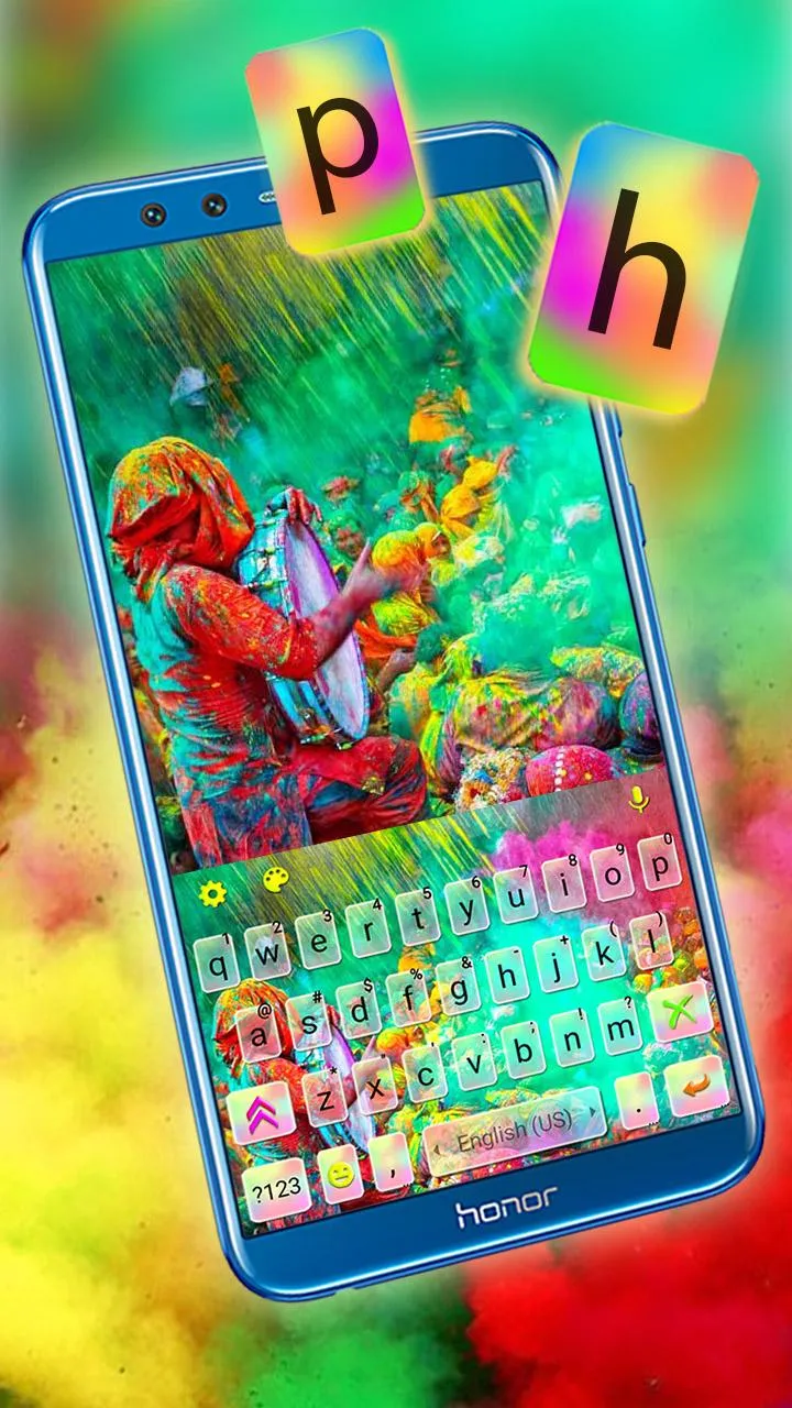 Colorful Holi Festival Keyboar | Indus Appstore | Screenshot