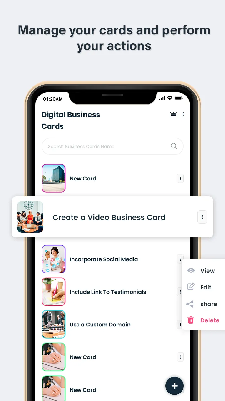 QRCards: Digital Business Card | Indus Appstore | Screenshot