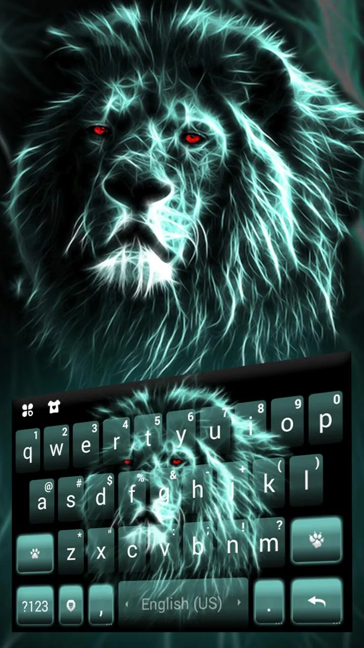 Luminous Lion Keyboard Theme | Indus Appstore | Screenshot