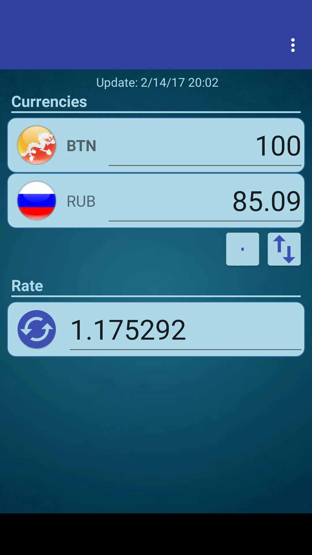 RUS Ruble x Bhutanese Ngultrum | Indus Appstore | Screenshot