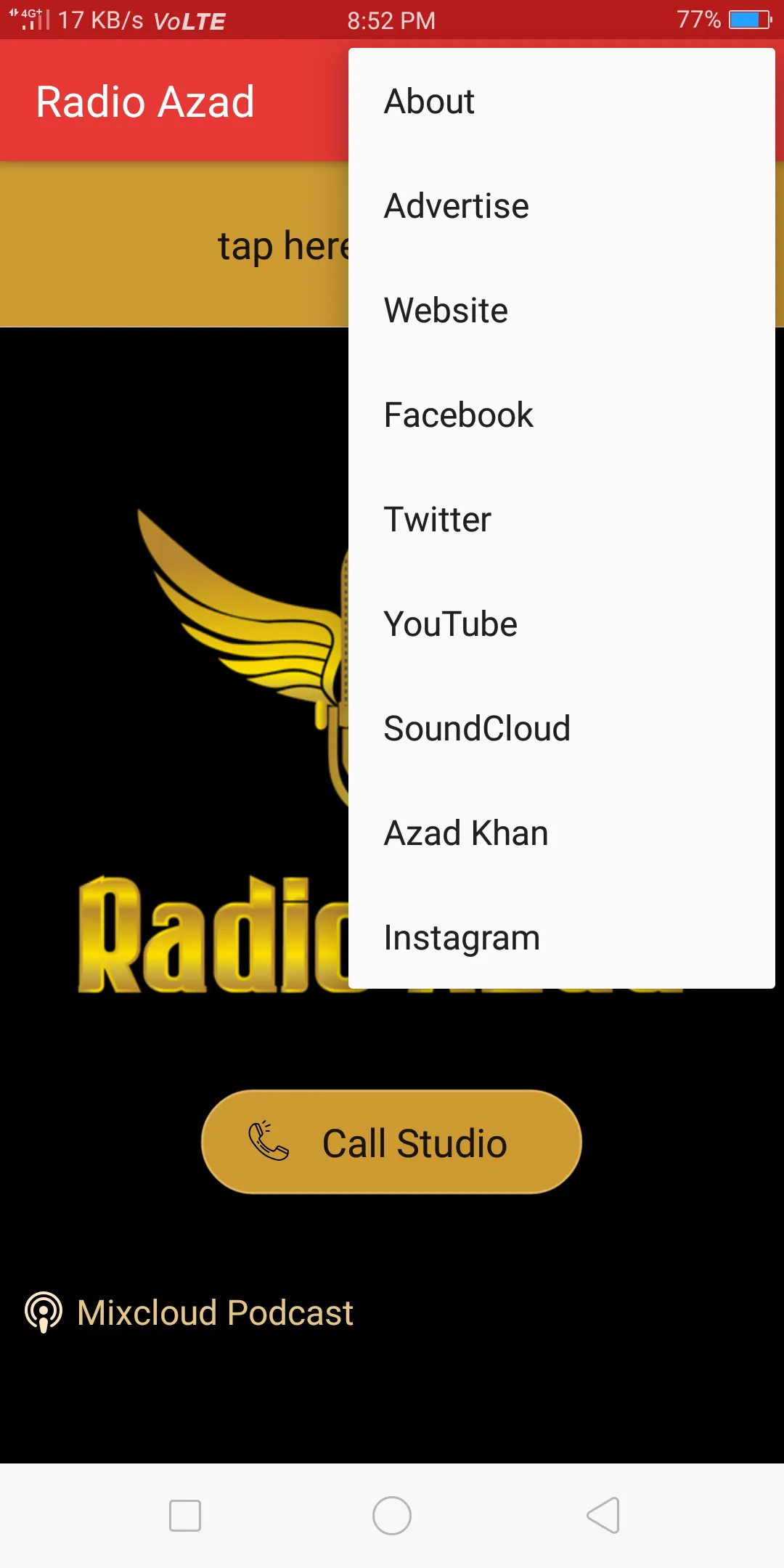 Radio Azad | Indus Appstore | Screenshot