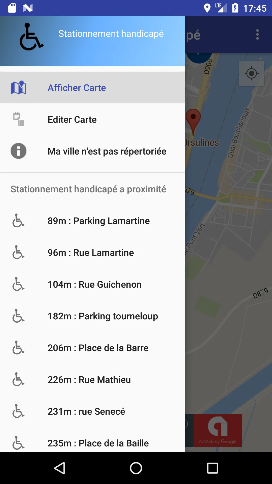 Stationnement Handicapé | Indus Appstore | Screenshot