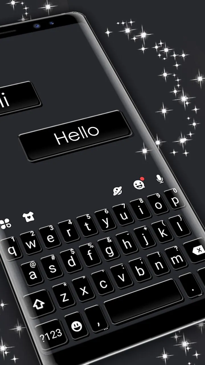 All Black SMS Theme | Indus Appstore | Screenshot