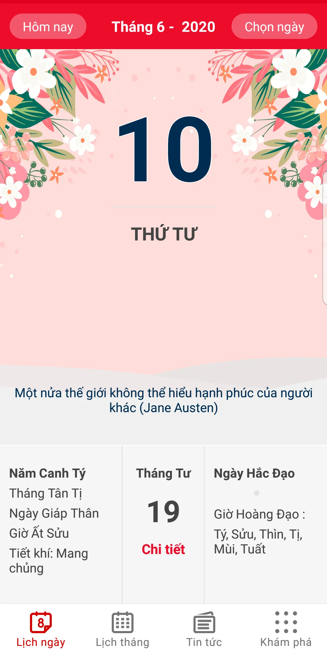 Lich ngay TOT - Lich Van Su | Indus Appstore | Screenshot