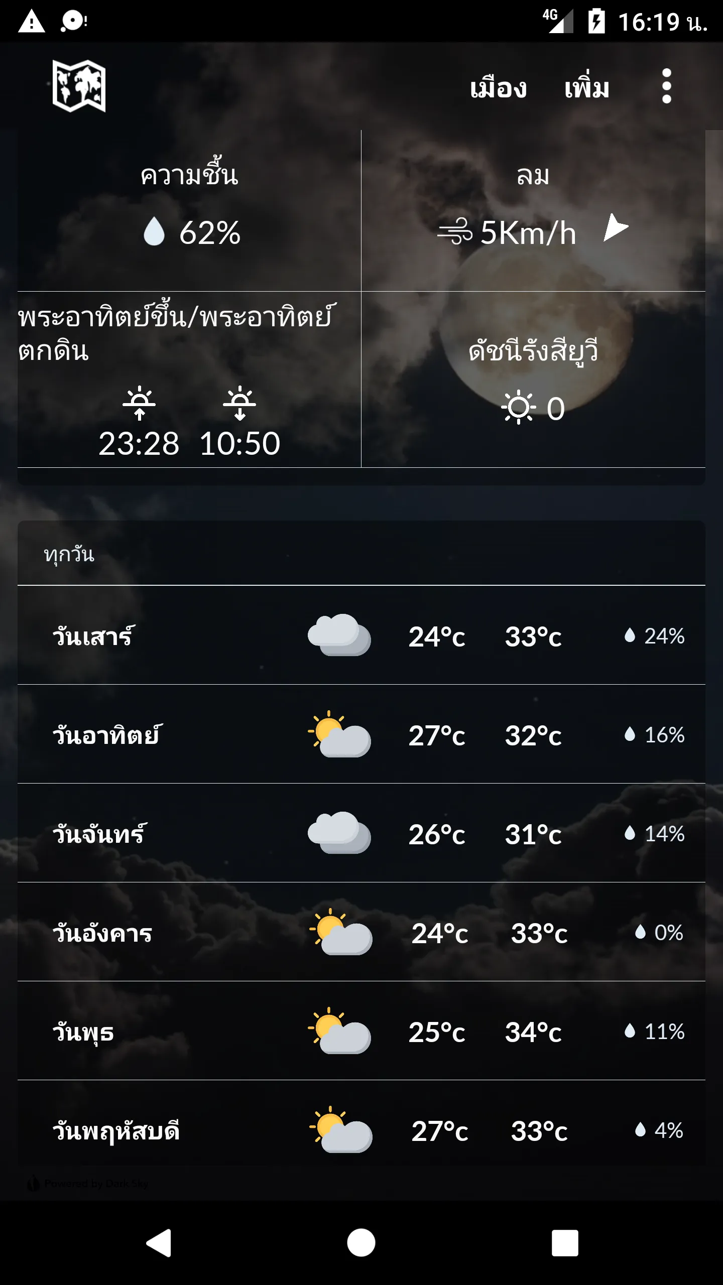 Thailand weather | Indus Appstore | Screenshot