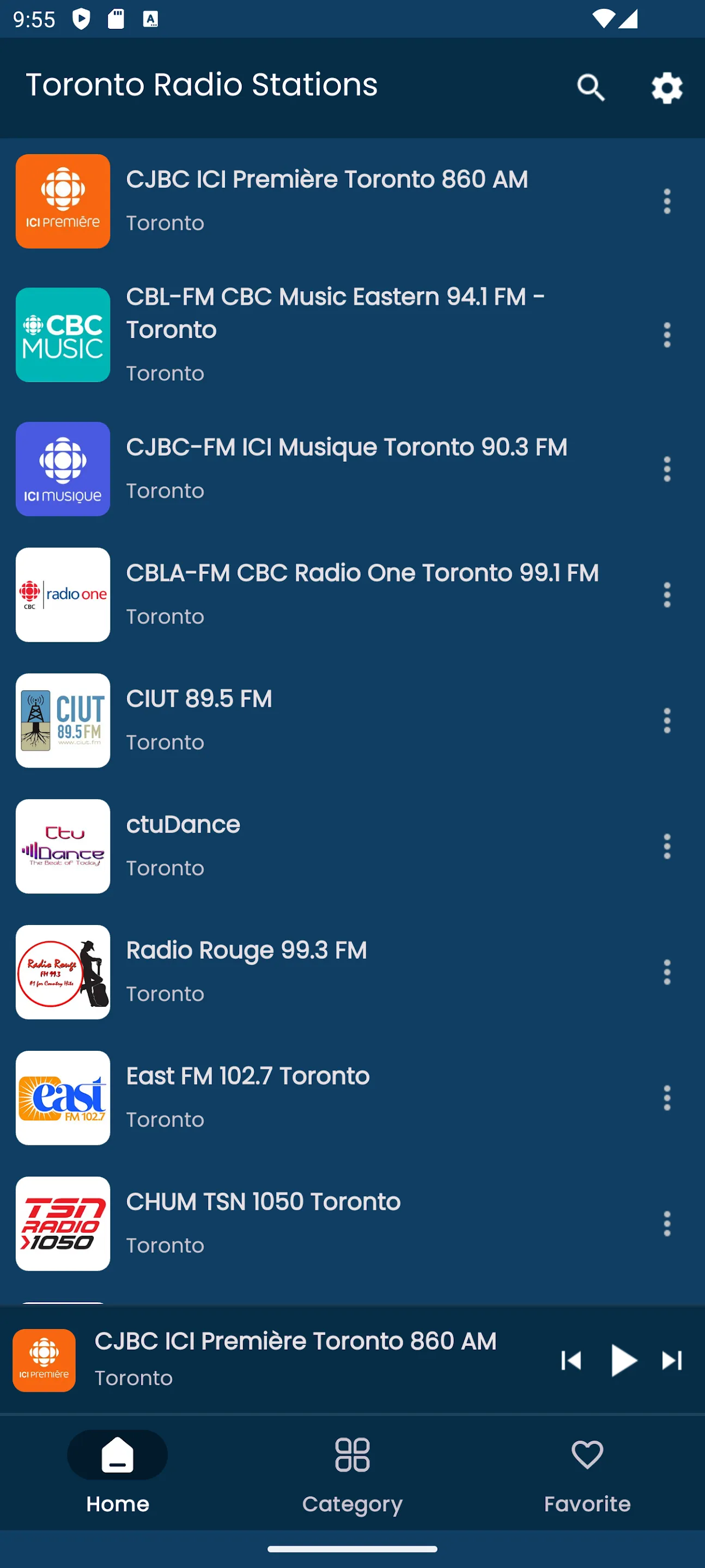 Radios from Toronto | Indus Appstore | Screenshot