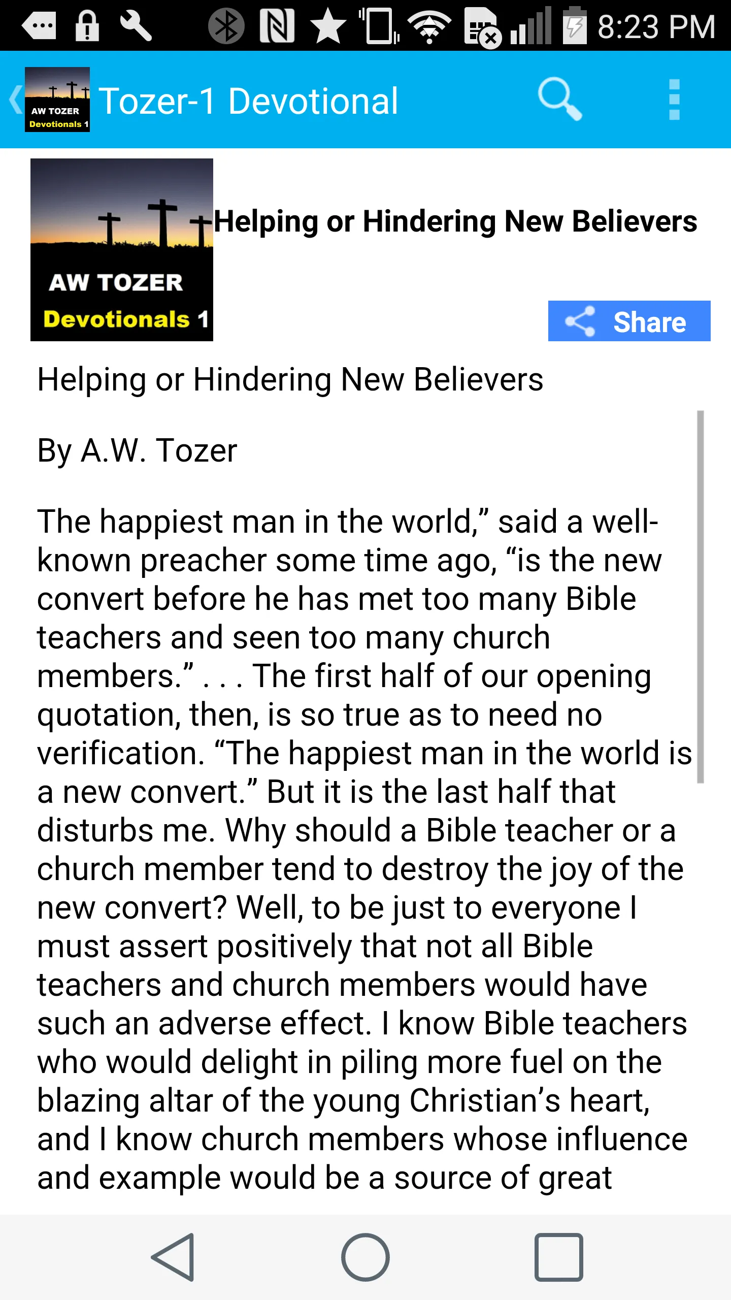 AW Tozer Devotional Series 1 | Indus Appstore | Screenshot