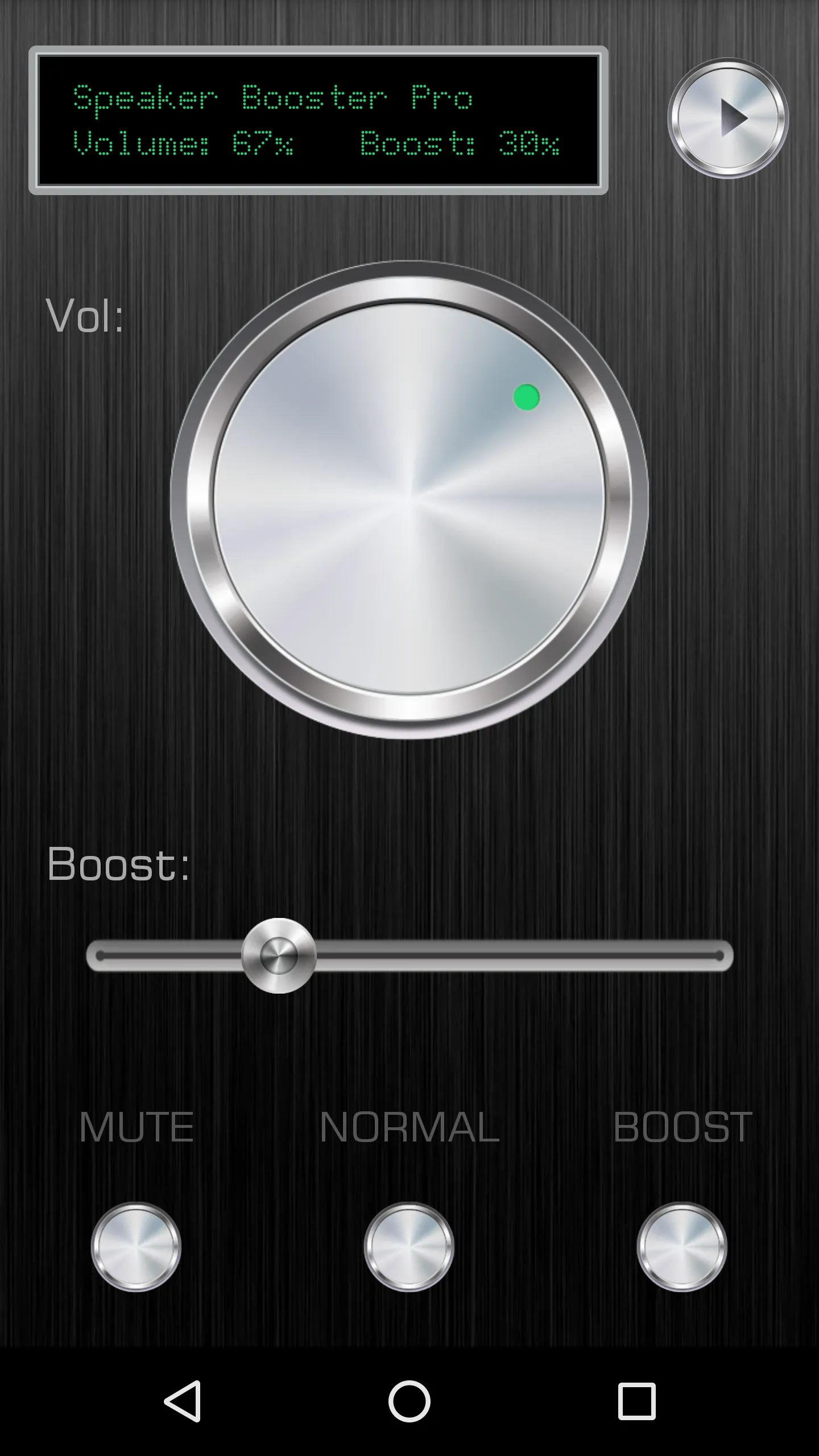 Speaker Booster Black Edition | Indus Appstore | Screenshot