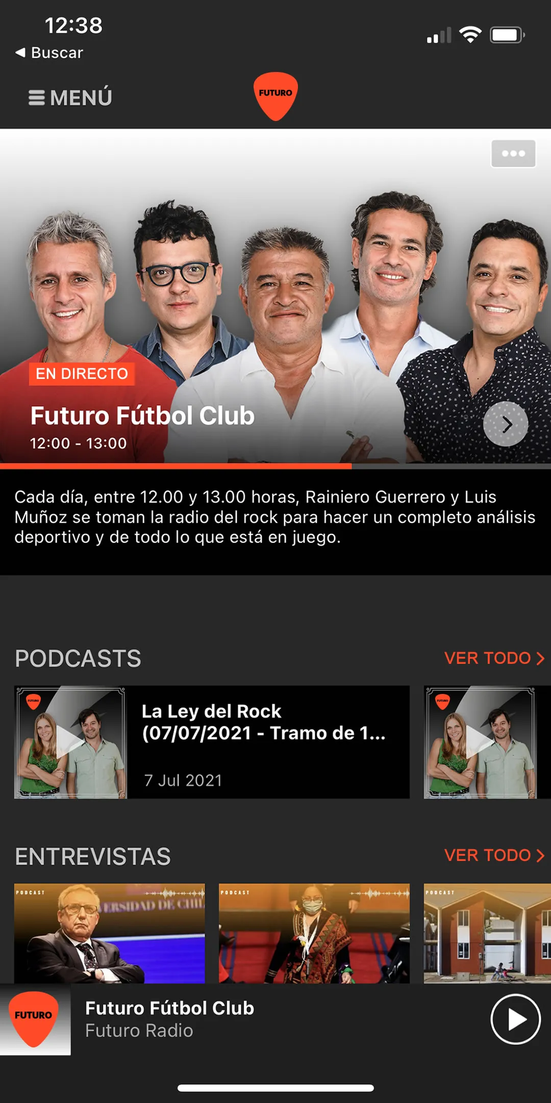 Futuro Radio | Indus Appstore | Screenshot