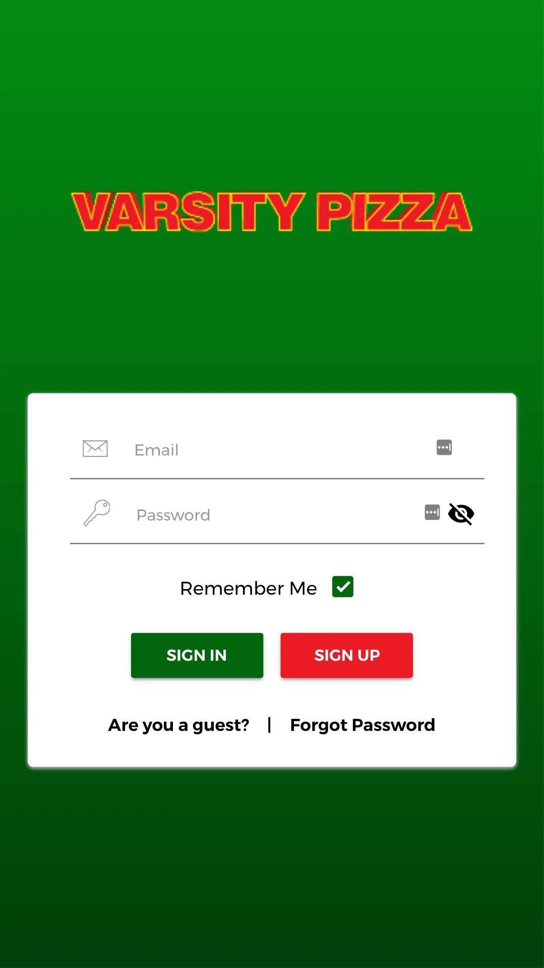 VARSITY PIZZA | Indus Appstore | Screenshot