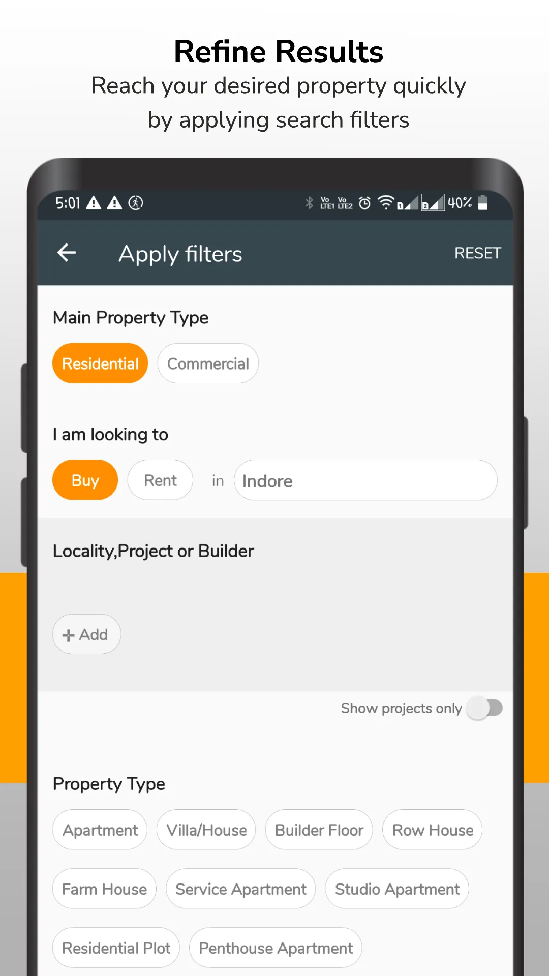 Homeonline - Property Finder | Indus Appstore | Screenshot