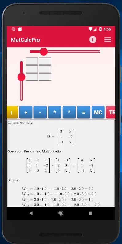 Matrix Calculator (Matrices) | Indus Appstore | Screenshot