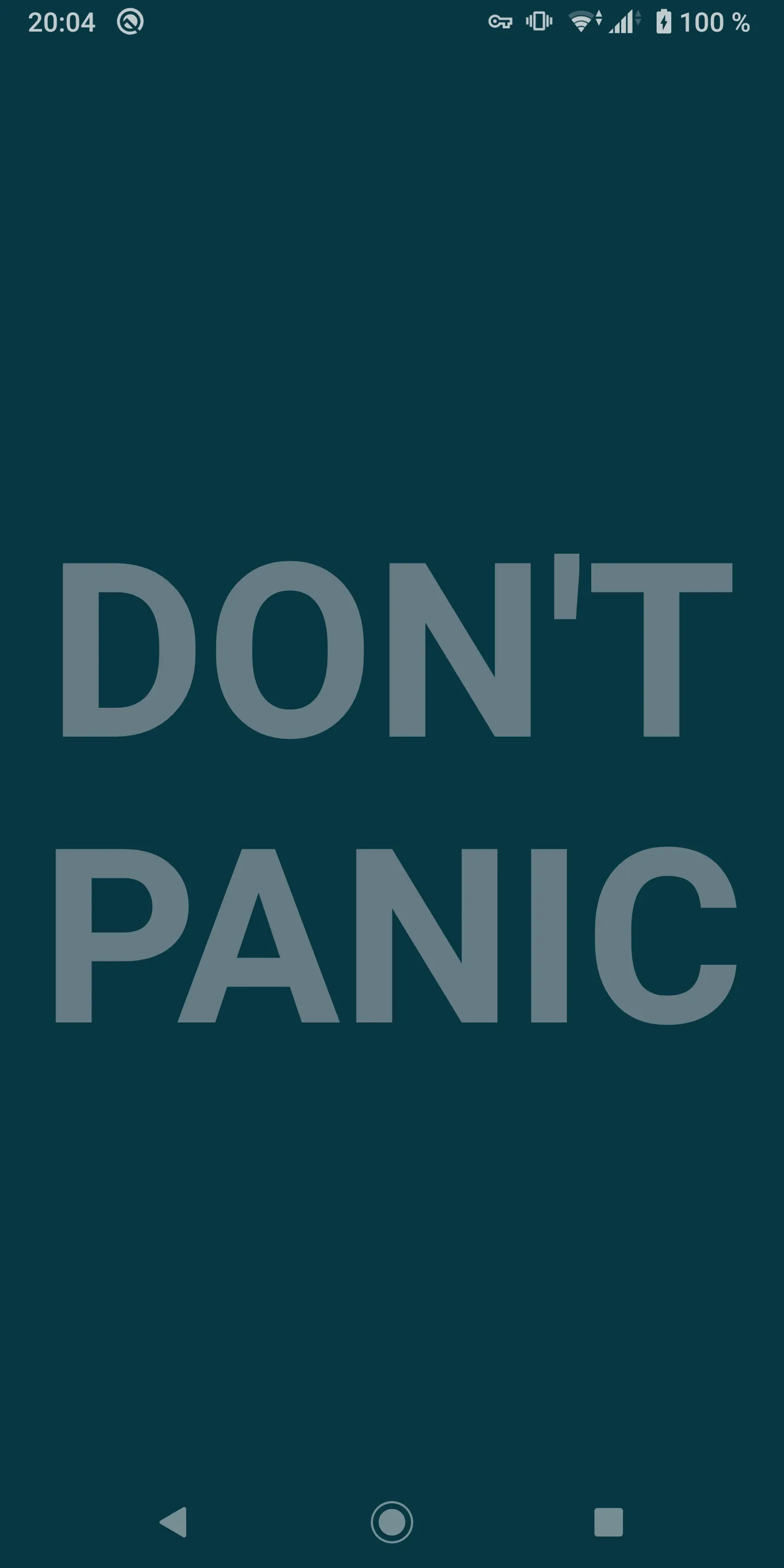 DON'T PANIC | Indus Appstore | Screenshot