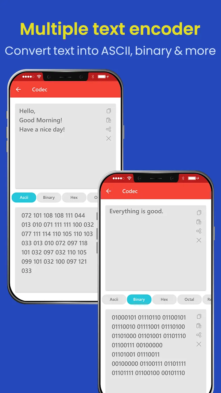 Text, Number, Binary, ASCII Co | Indus Appstore | Screenshot