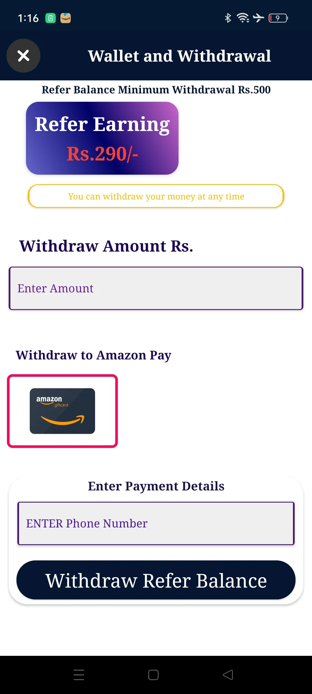 Refer Earn | Indus Appstore | Screenshot