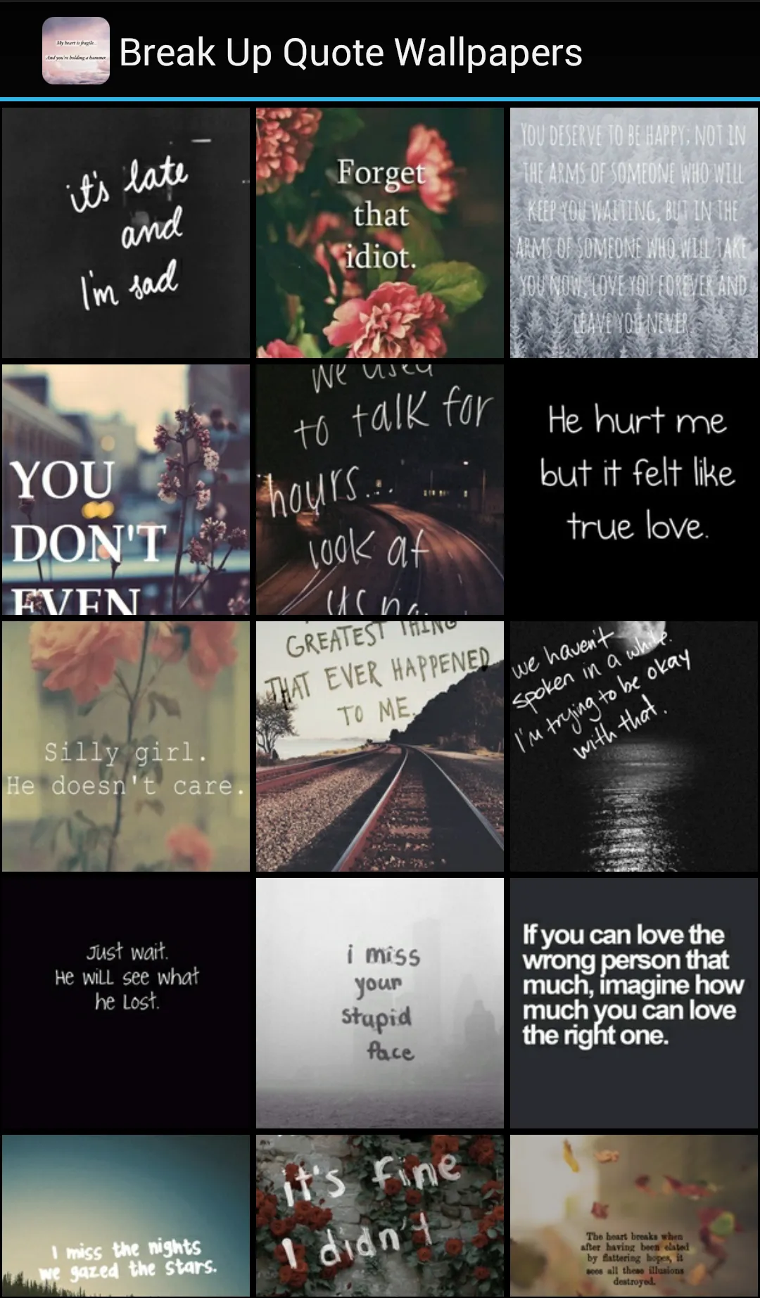 Break Up Quote Wallpapers | Indus Appstore | Screenshot