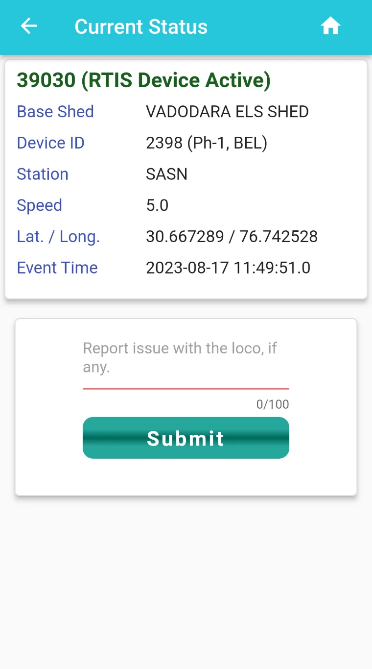 RTIS DEVICE MONITORING | Indus Appstore | Screenshot