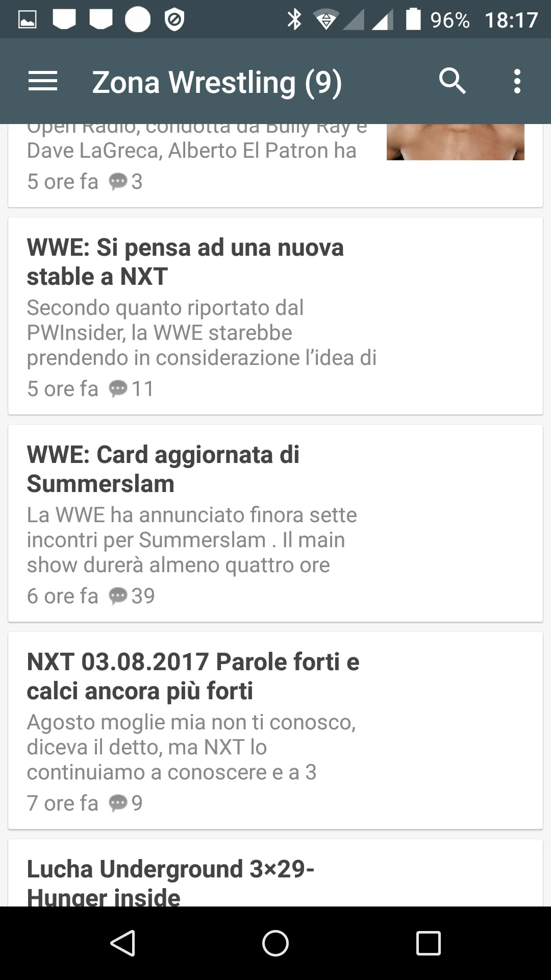 Wrestling Notizie | Indus Appstore | Screenshot