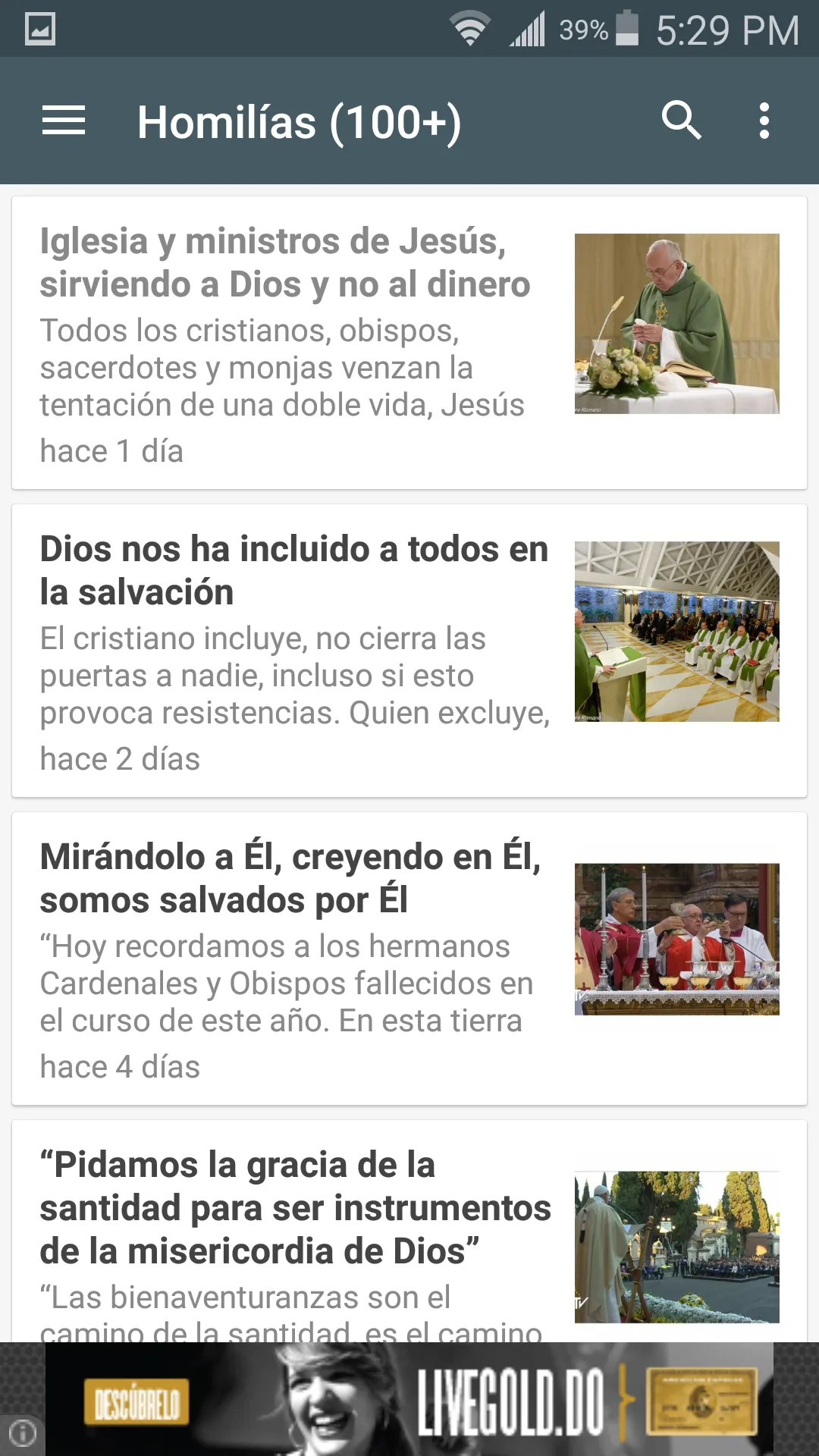 Misa del Papa Francisco | Indus Appstore | Screenshot