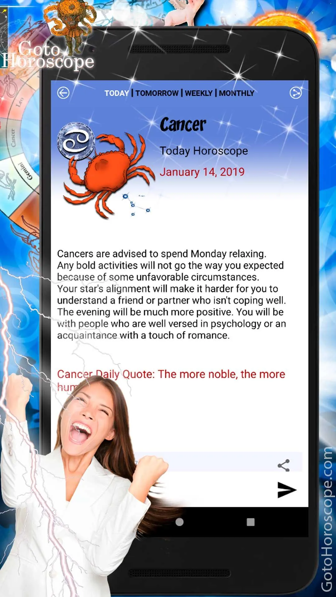 Cancer Daily Horoscope 2024 | Indus Appstore | Screenshot