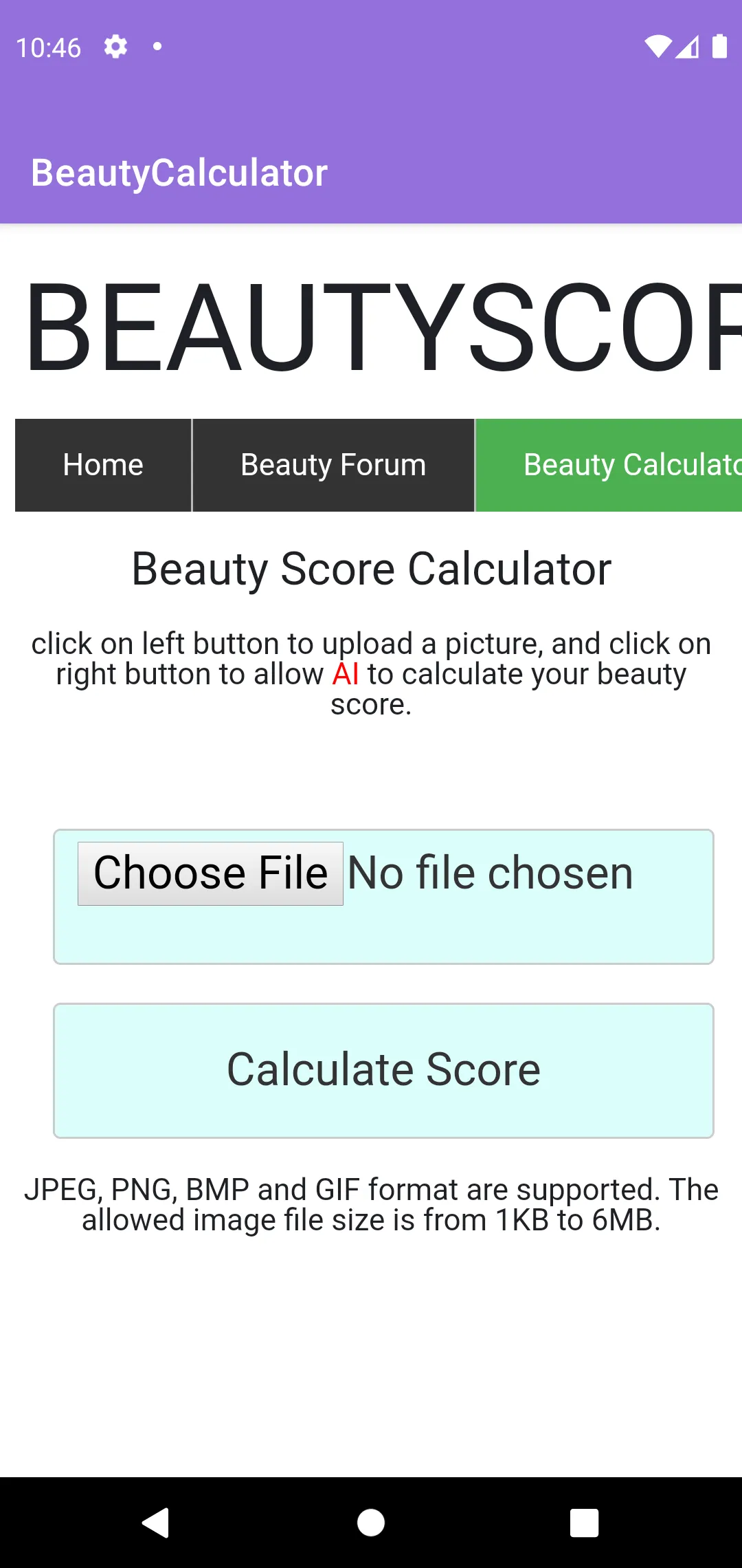 Beauty Calculator | Indus Appstore | Screenshot